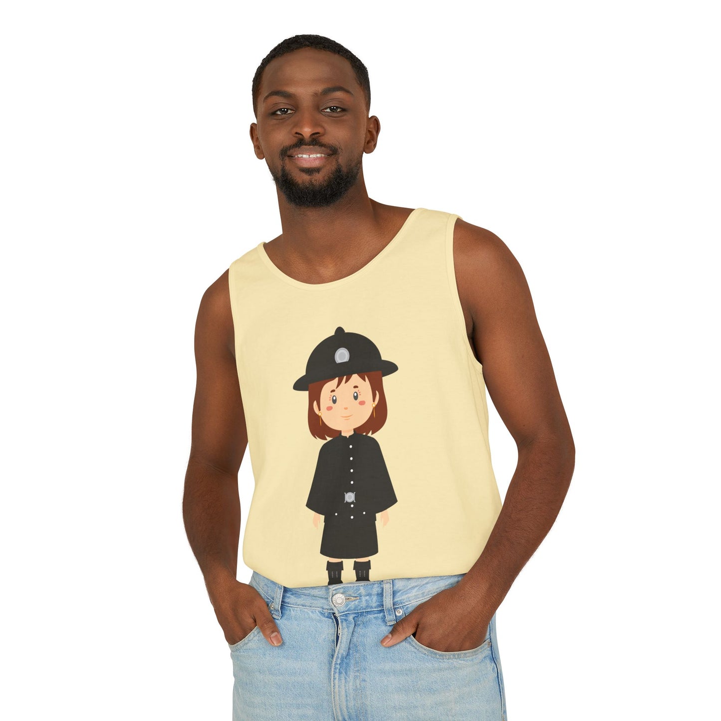 Unisex Garment-Dyed Tank Top - British Soldier - Classic Military Elegance and Honorable