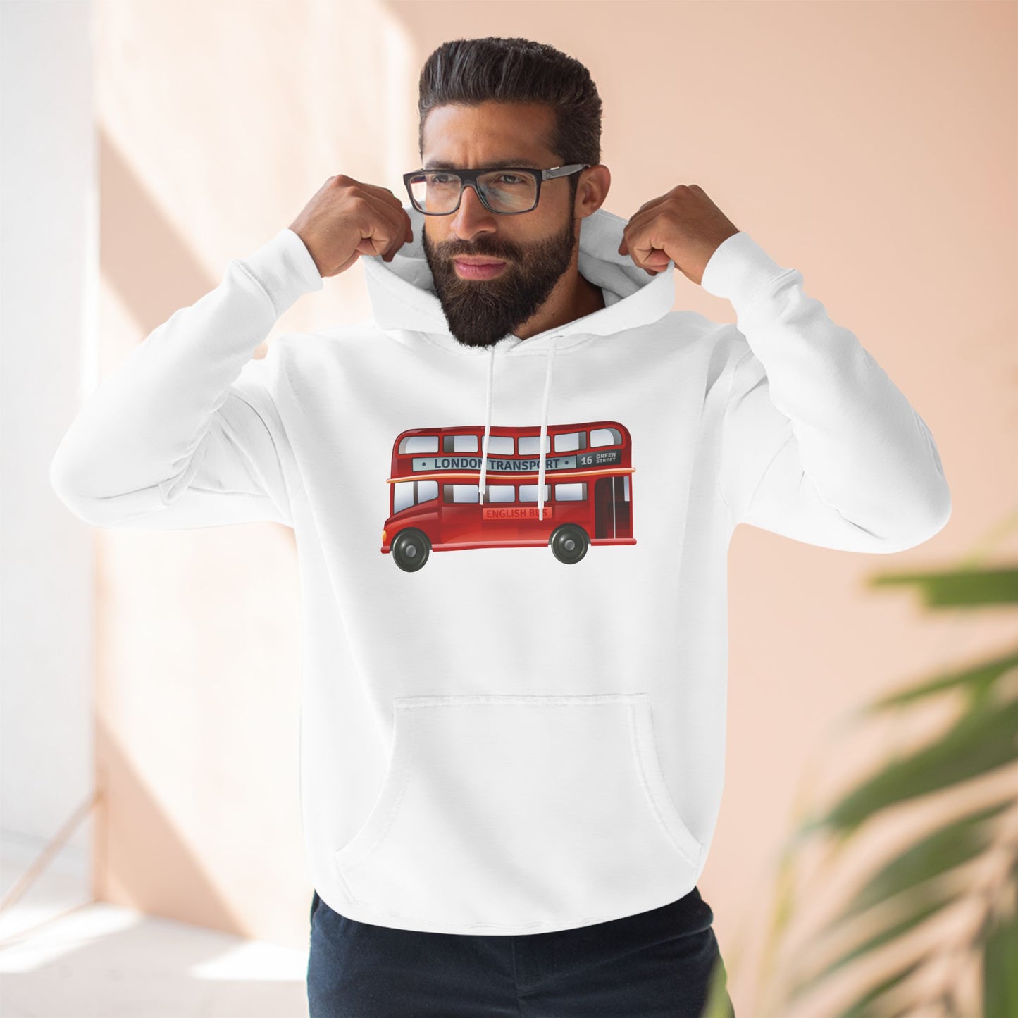 Vintage Car Trendy Three-Panel Fleece Hoodie