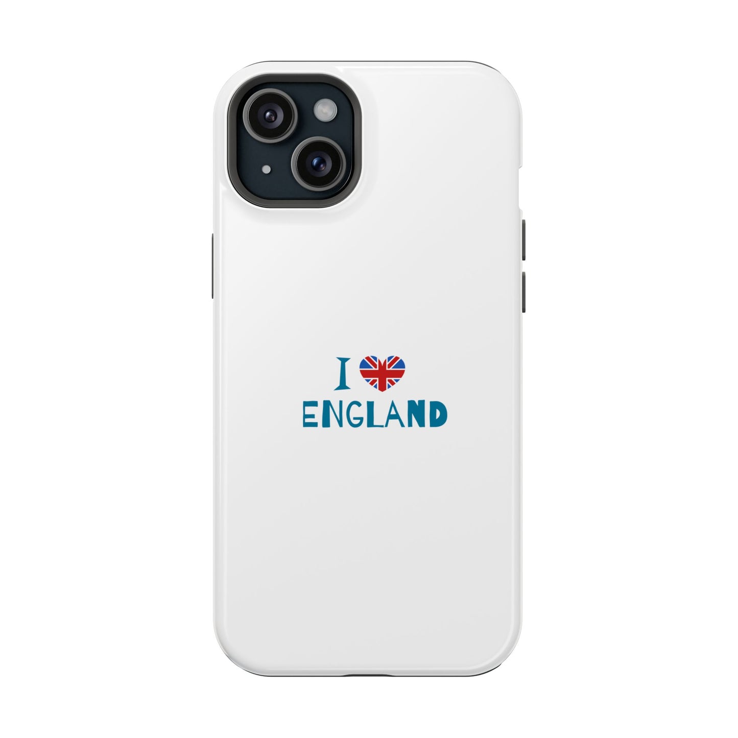 I Love England Magnetic Tough Cases, Phone Cover, Gift for Travelers, Souvenir, England Pride, Durable Phone Protection