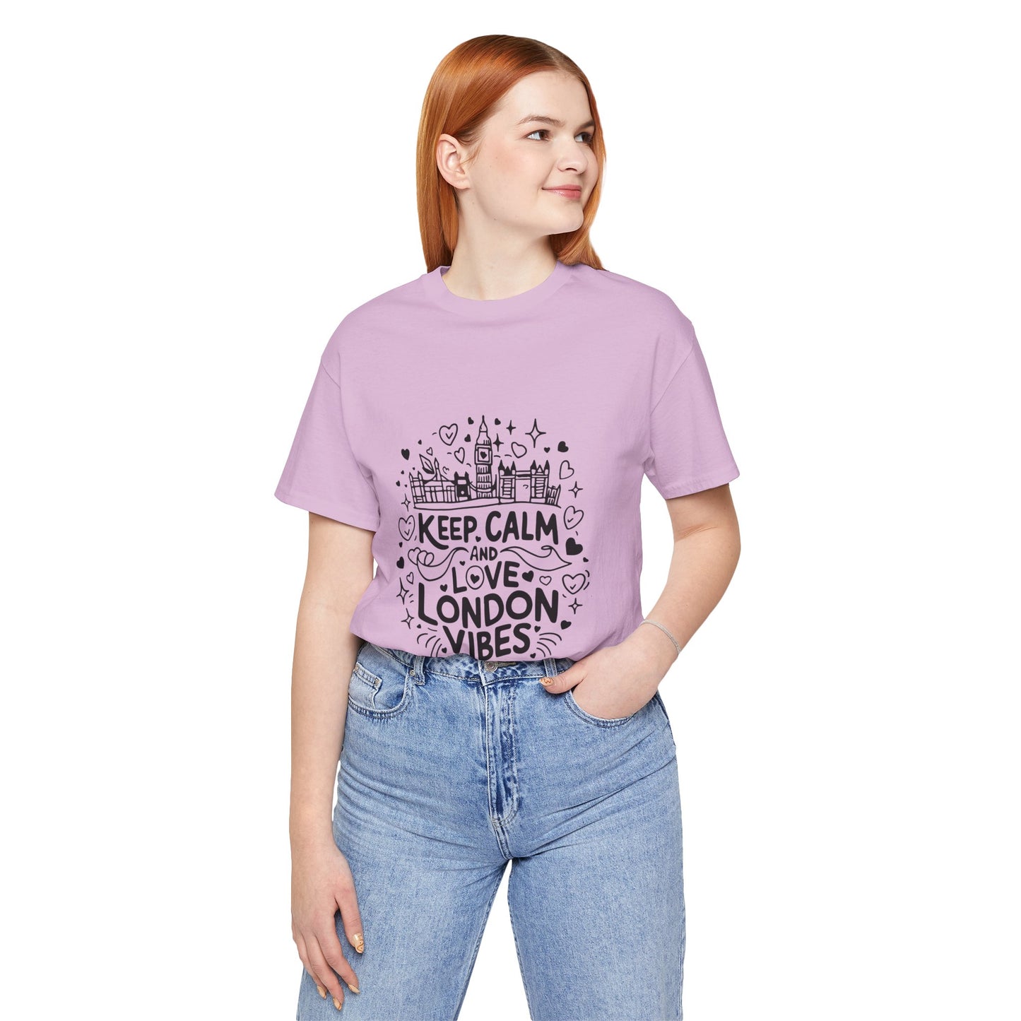 Unisex Jersey Short Sleeve Tee - Keep Calm and love London Vibes