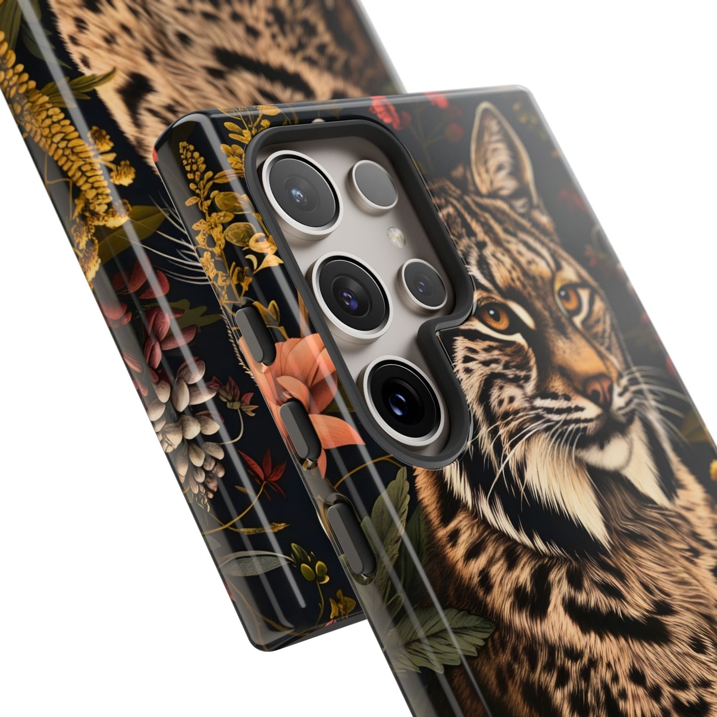 Wildlife Phone Case with Lynx Design, Tough Cases, Animal Lovers Gift, Nature Inspired Accessories, Unique Tech Protection