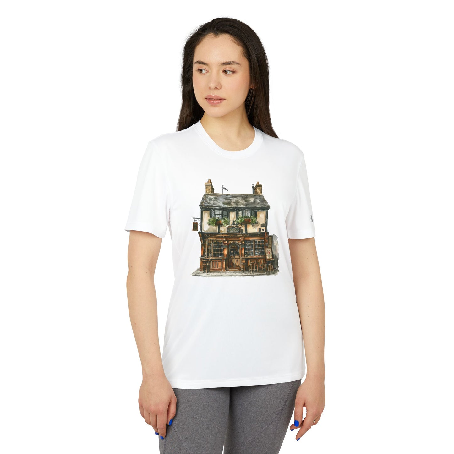adidas Unisex Sport T-shirt - Historic English Home Wall Art Design