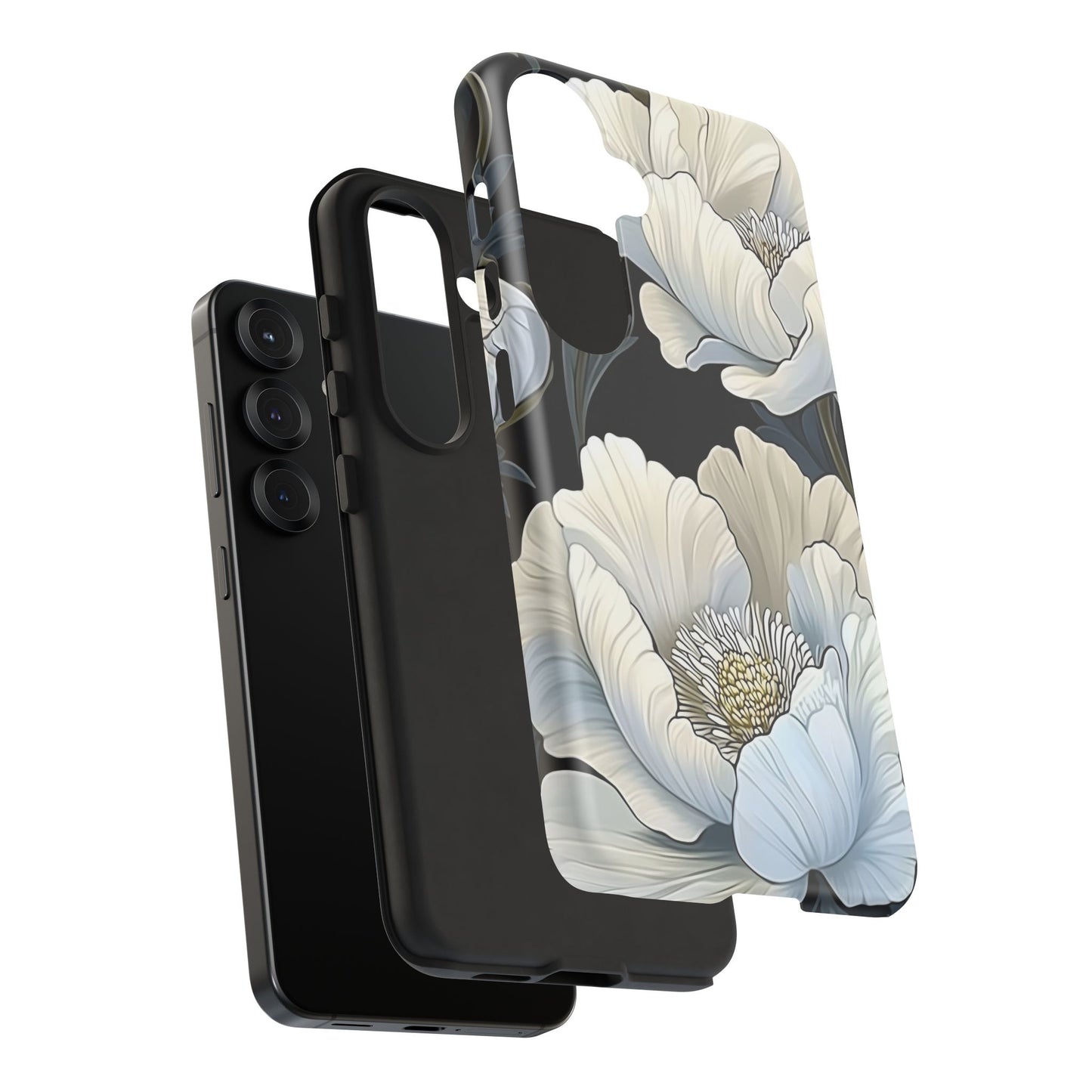 Floral Phone Case, Tough Cases for Women, Stylish Phone Cover, Floral Design Phone Protector, Nature Inspired Tech Accessories