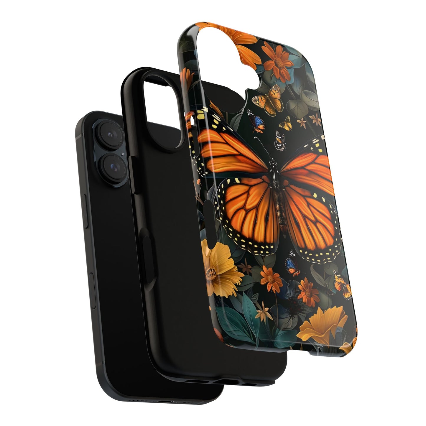 Monarch Butterfly Phone Case, Tough Cases, Nature Lover Gift, Floral Mobile Cover, Eco-Friendly Phone Accessory, Butterfly Design