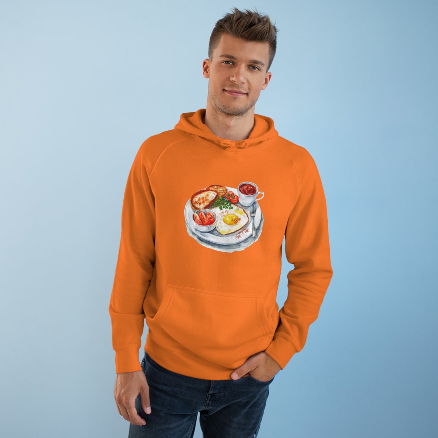 Trendy Unisex Hoodie - British Food Traditional Dishes and Culinary Delights