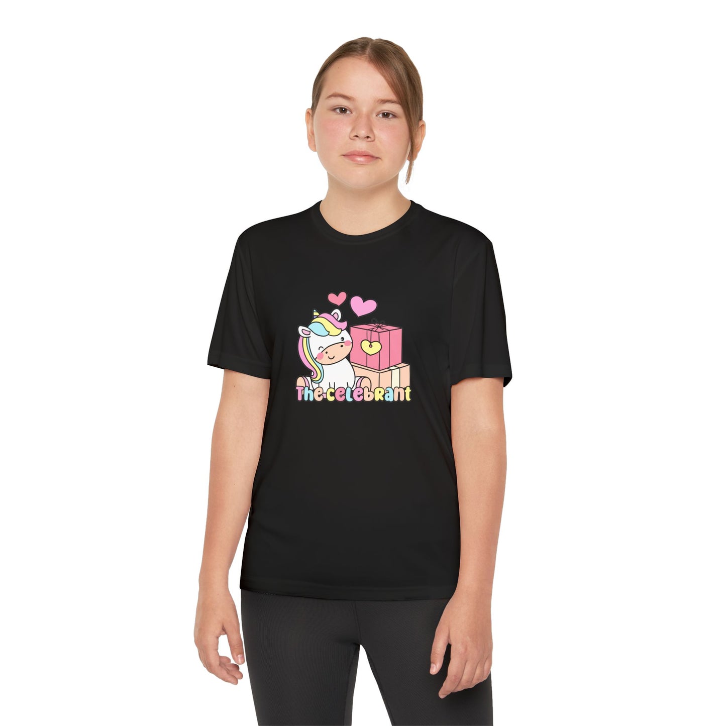 Cute Unicorn - Youth Competitor Tee - Perfect for Birthdays and Celebrations