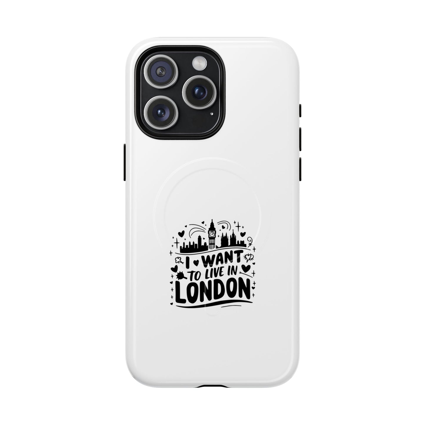 London Dream Tough Magnetic Phone Case, Chic Phone Cover, Ideal Gift for London Lovers, Functional Phone Accessory, Stylish Tech Gear