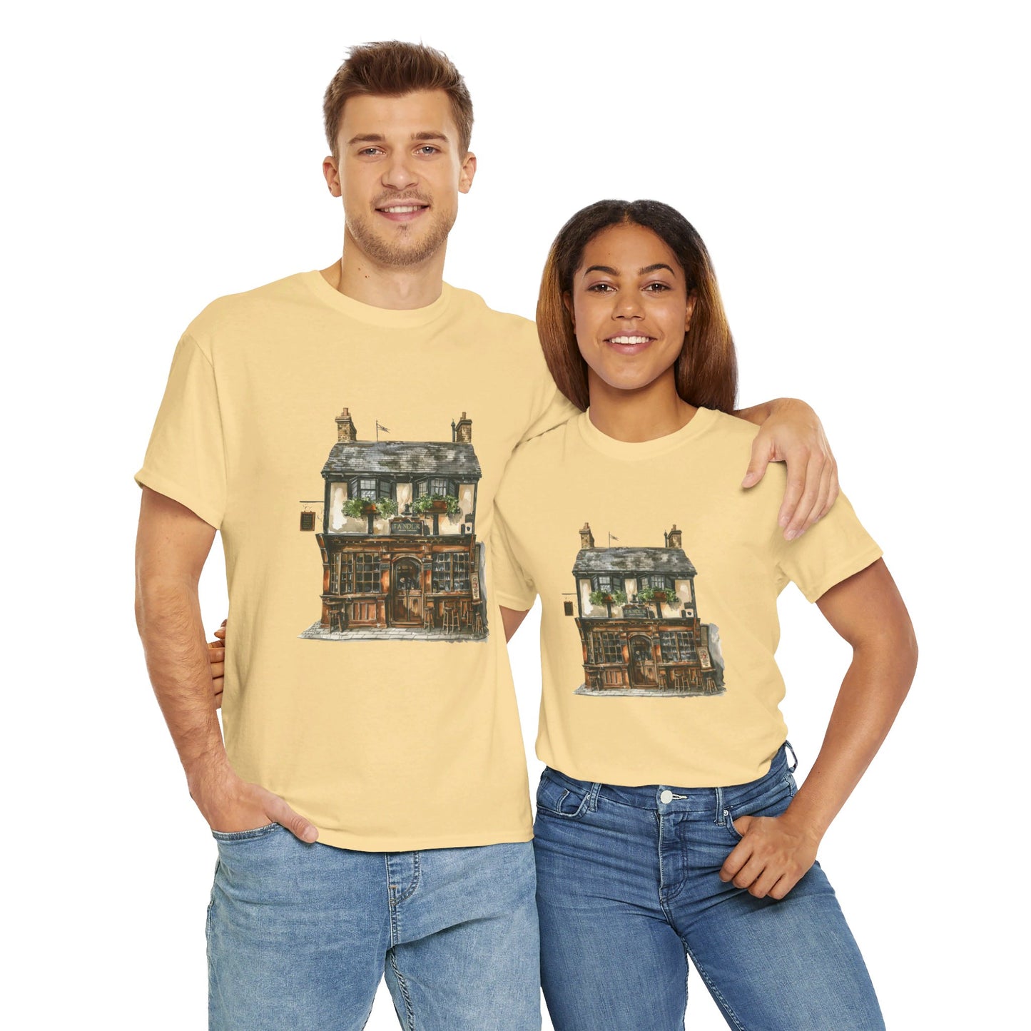 Vintage British House - Classy Unisex Heavy Cotton T-Shirt