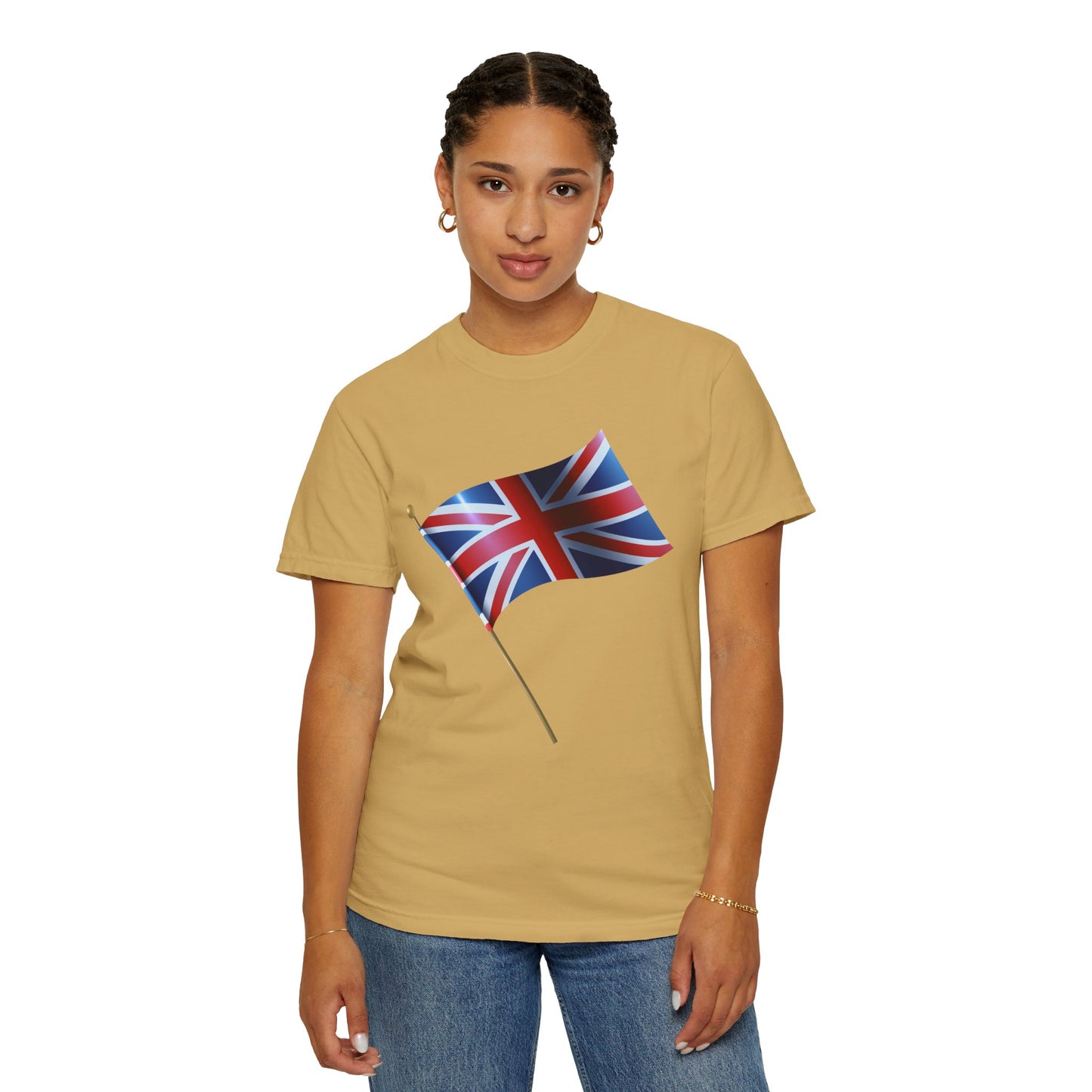 Unisex Garment-Dyed T-shirt - Emblem of Unity - The British Flag