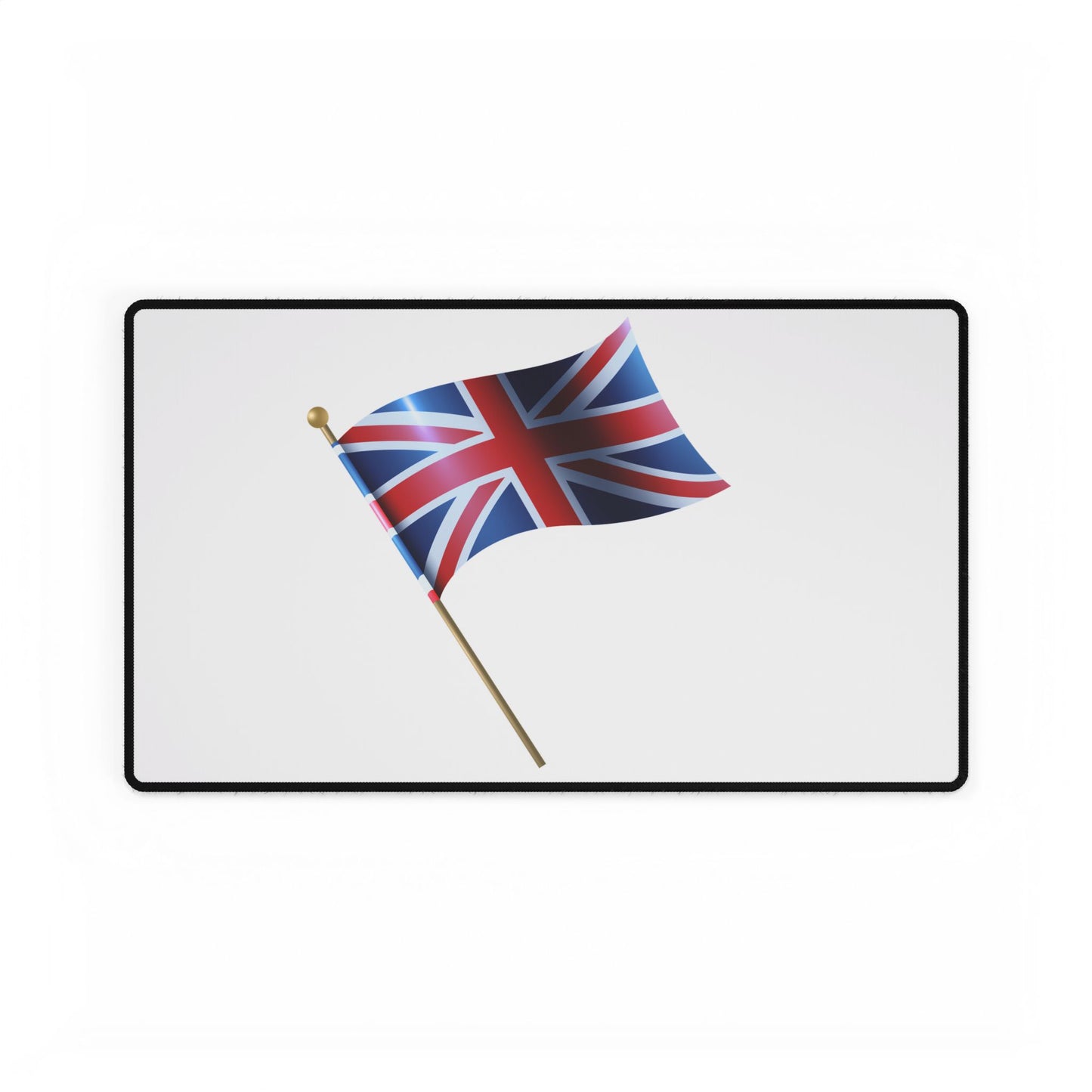 Patriotic Desk Mat - Union Jack Desk Pad, British Flag Office Decor, Workstation Accessory, Great for Home or Gifts