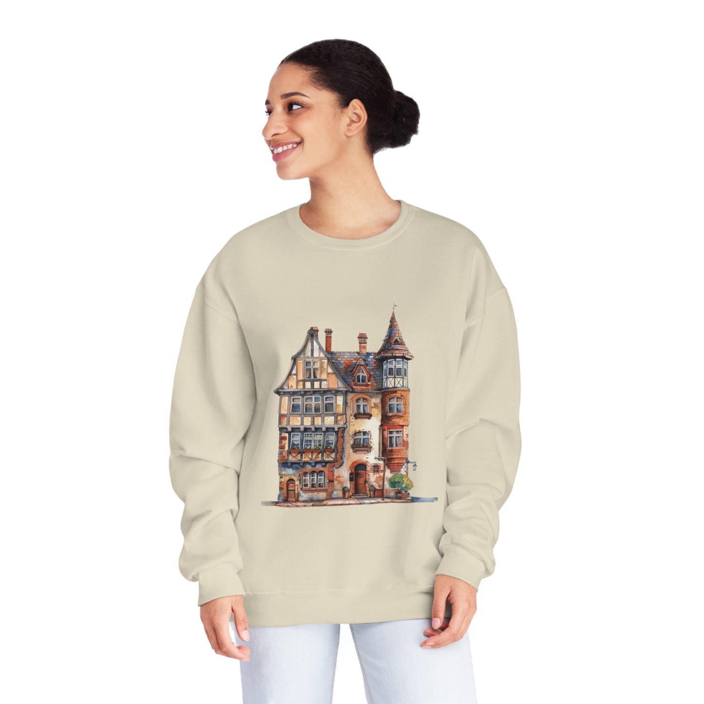 Unisex NuBlend® Crewneck Sweatshirt - Charming & Cozy - Life in a British Village House