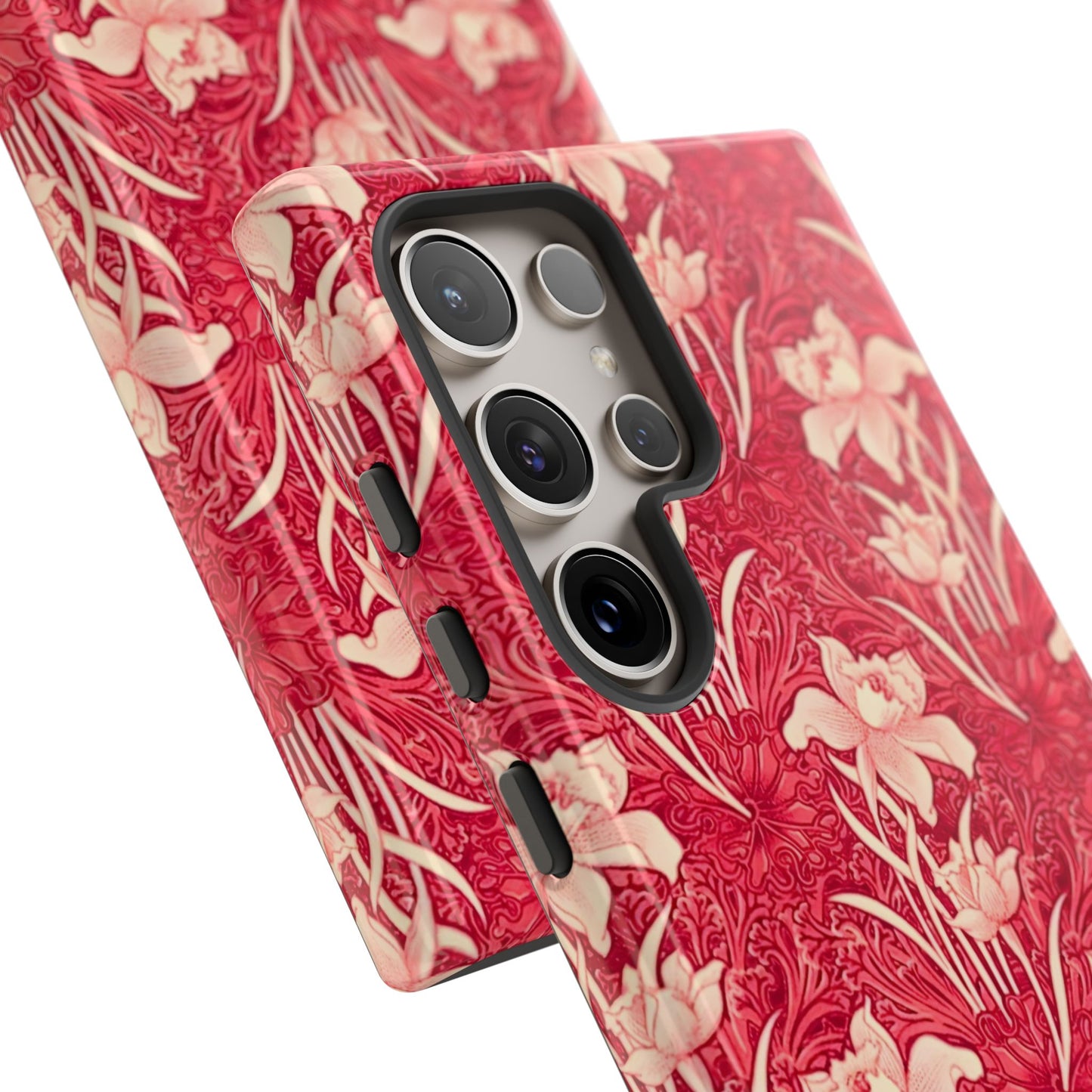 Floral Tough Phone Case - Durable, Stylish Accessory, Perfect Gift for Her, Floral Pattern, Customizable, Ideal for Daily Use