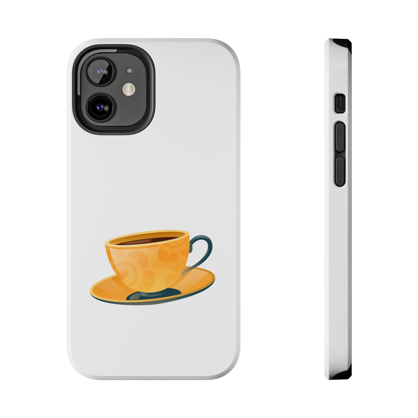 Stylish Tough Phone Case with Coffee Cup Design, Coffee Lover Gift, Phone Accessories for Fall, Cute Phone Cover, Durable Protection
