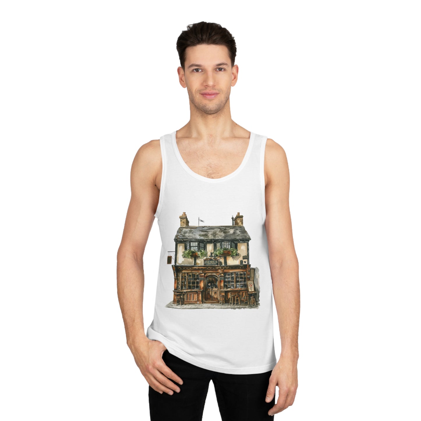 Unisex Softstyle™ Tank Top - Elegant British Country Home