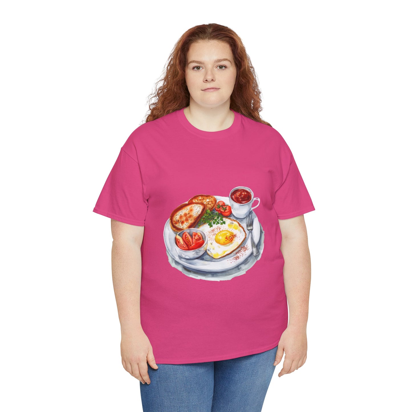 Unisex Heavy Cotton Tee - Fish, Chips, and Beyond - The Best of British Food
