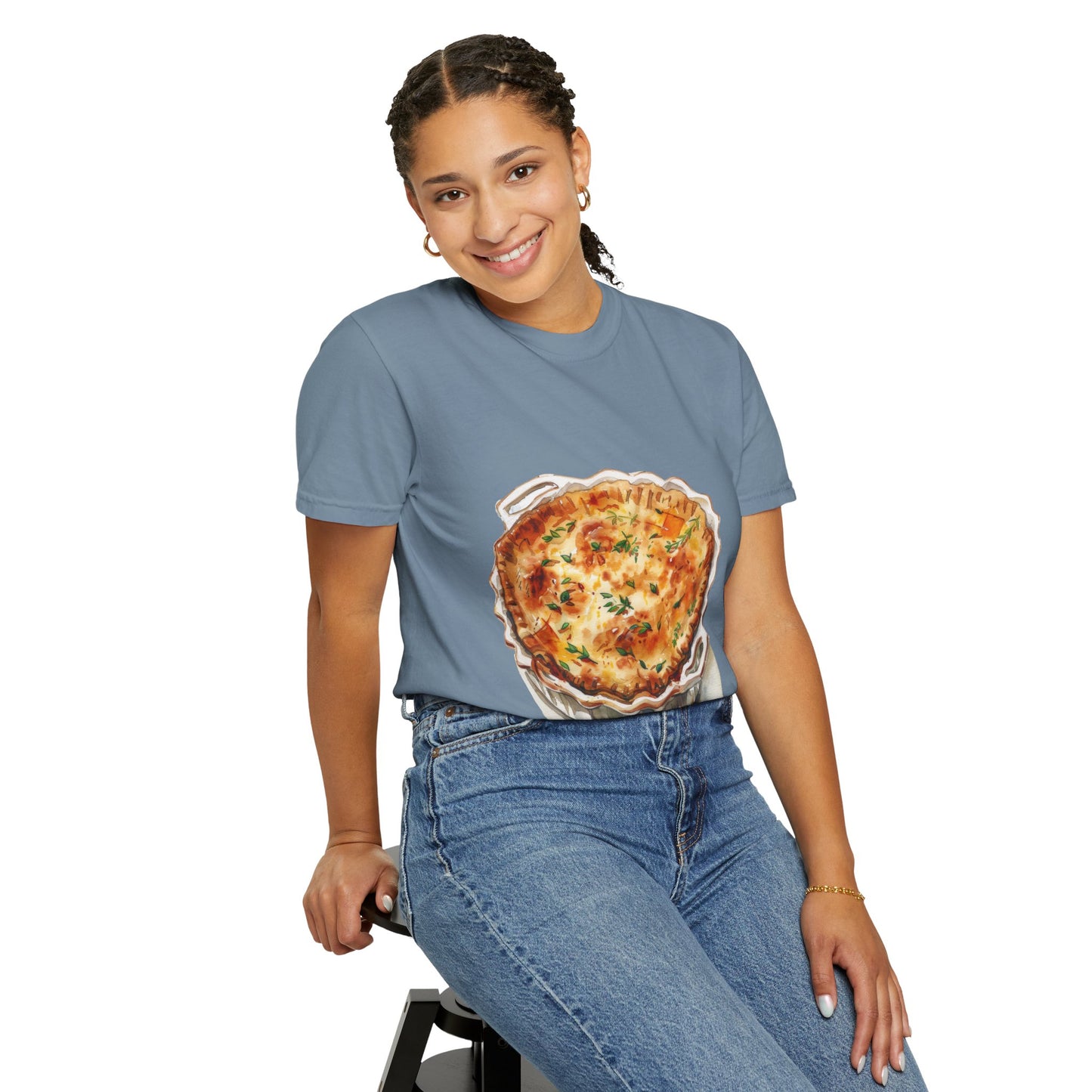 Unisex Garment-Dyed T-shirt - Fish, Chips, and Beyond - The Best of British Food