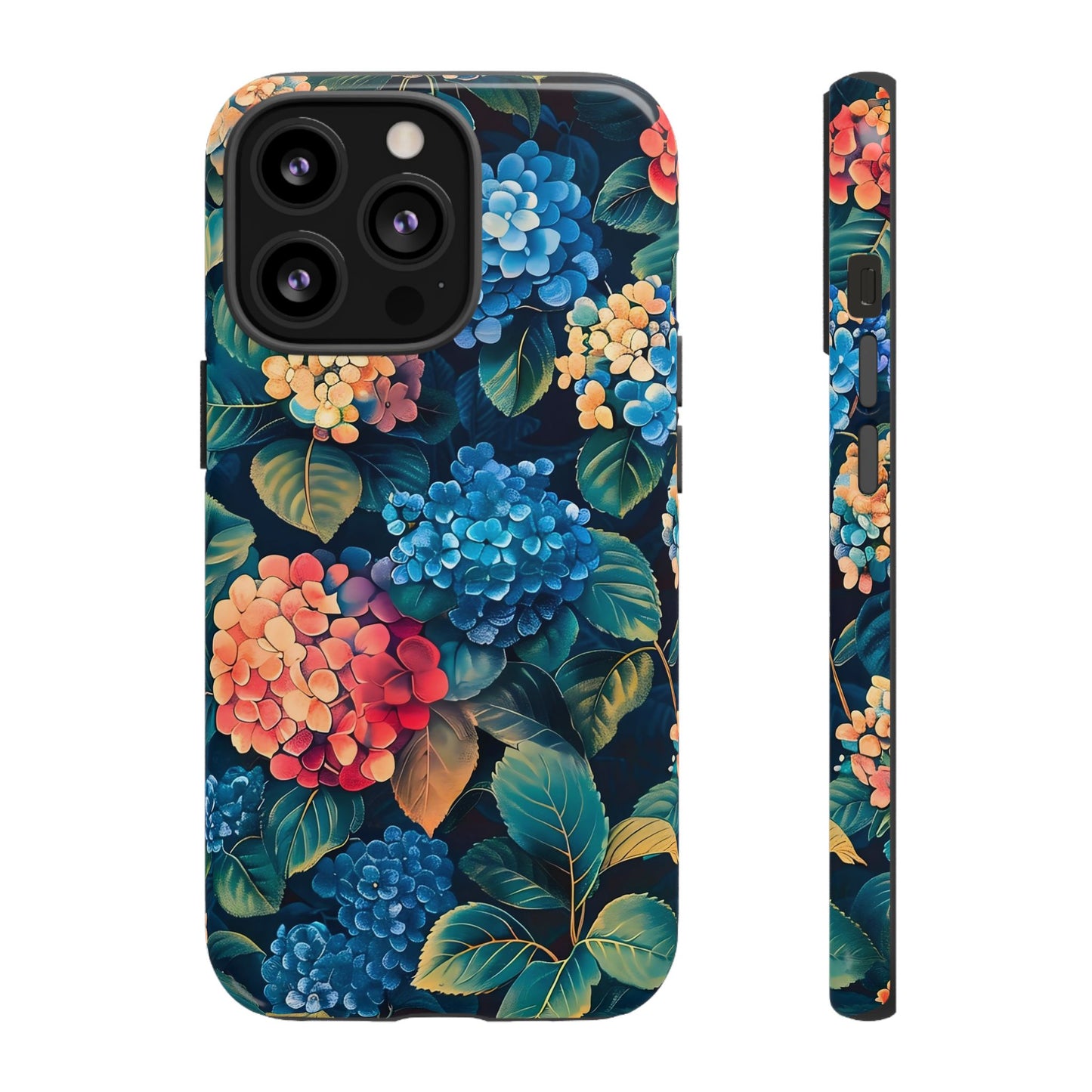 Floral Phone Case, Stylish Tough Case for Gardener Gift, Flower Lover Accessory, Pretty Floral Design, Protective Case