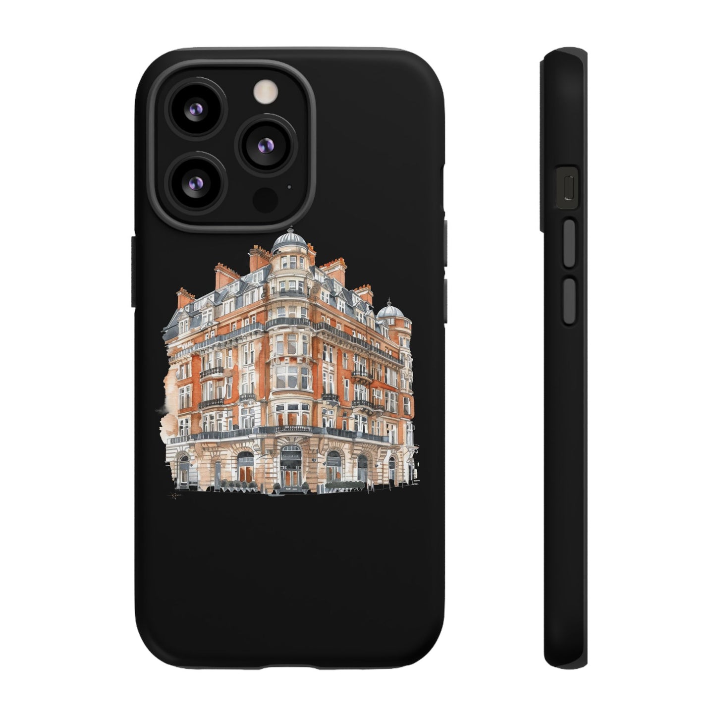 Cityscape Phone Case, Tough Phone Cover, Urban Art Case, Vintage Architecture Design, Gift for Travelers, Stylish Phone Accessory