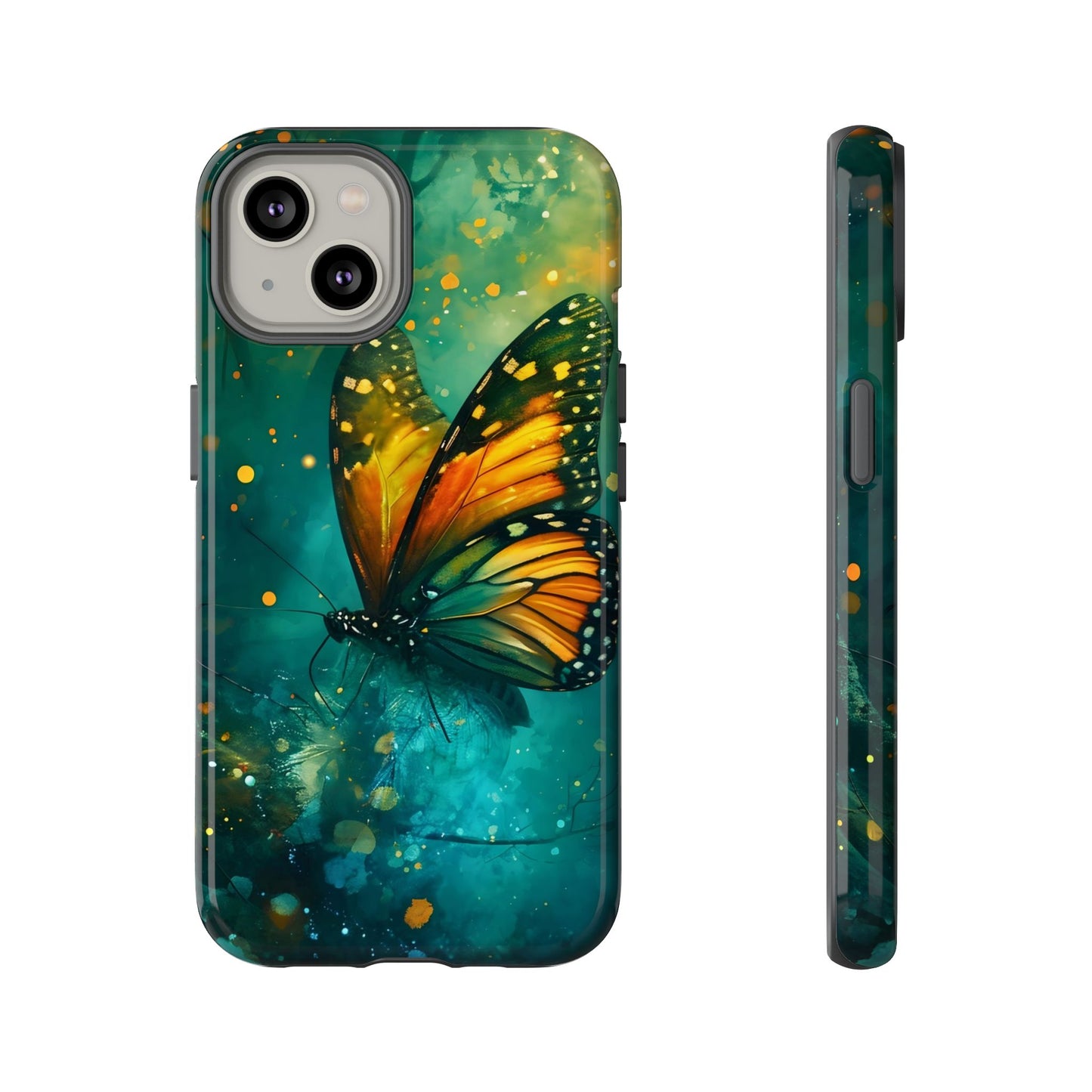 Colorful Butterfly Phone Case, Tough Cases for iPhone and Samsung, Cute Tech Accessories, Nature Lovers Gift, Vibrant Floral Design