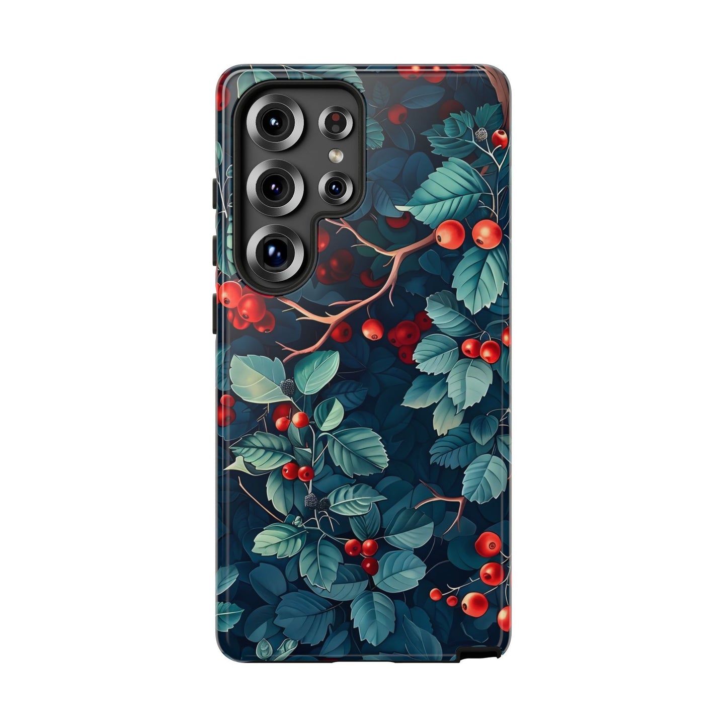 Berry Blossom Phone Case - Nature Lover's Gift, Floral Design, Cute Accessory for Spring, Unique Tech Cover, Perfect for Holidays