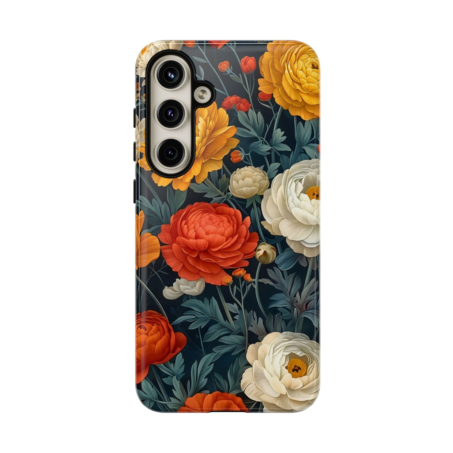 Floral Phone Case, Tough Case for iPhone, Flower Design, Floral Print Gift, Stylish Cell Phone Protector, Trendy Mobile Cover