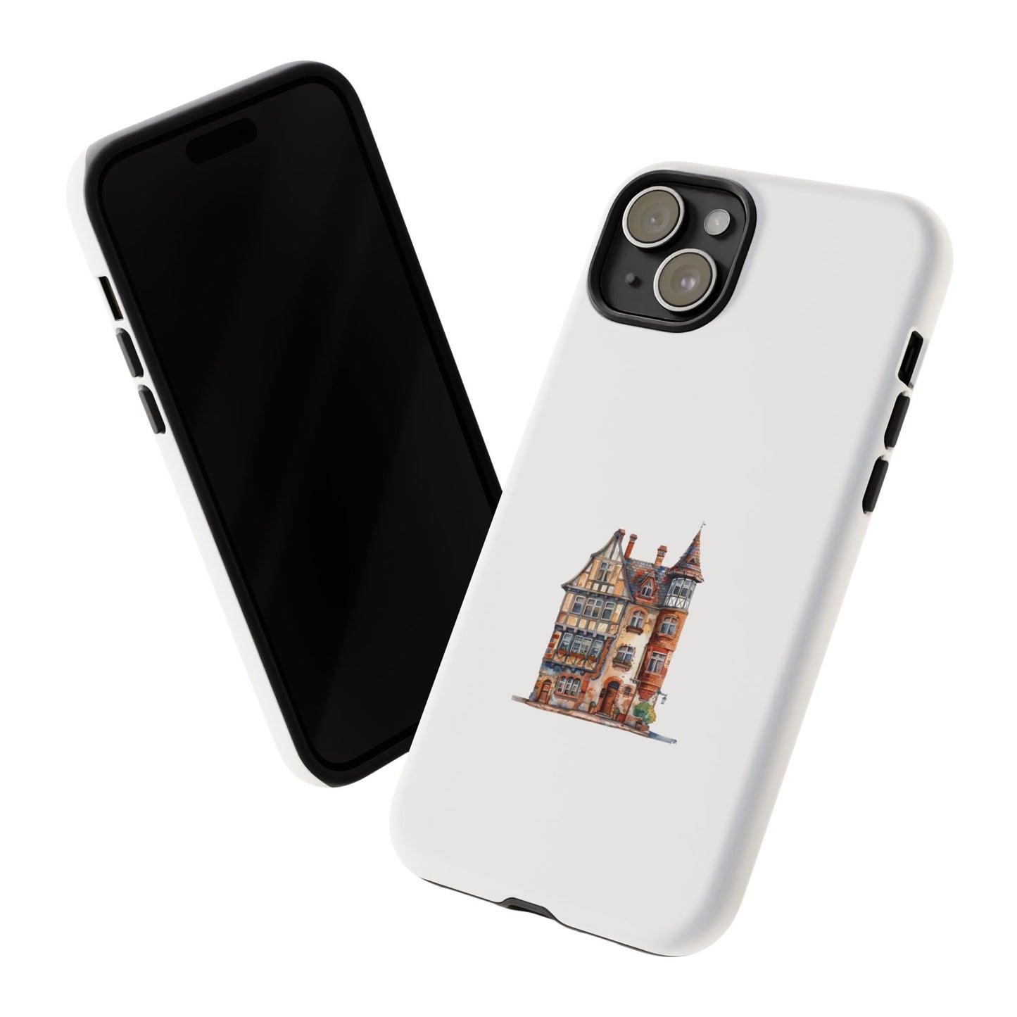 Artistic Phone Case with Vintage House Design