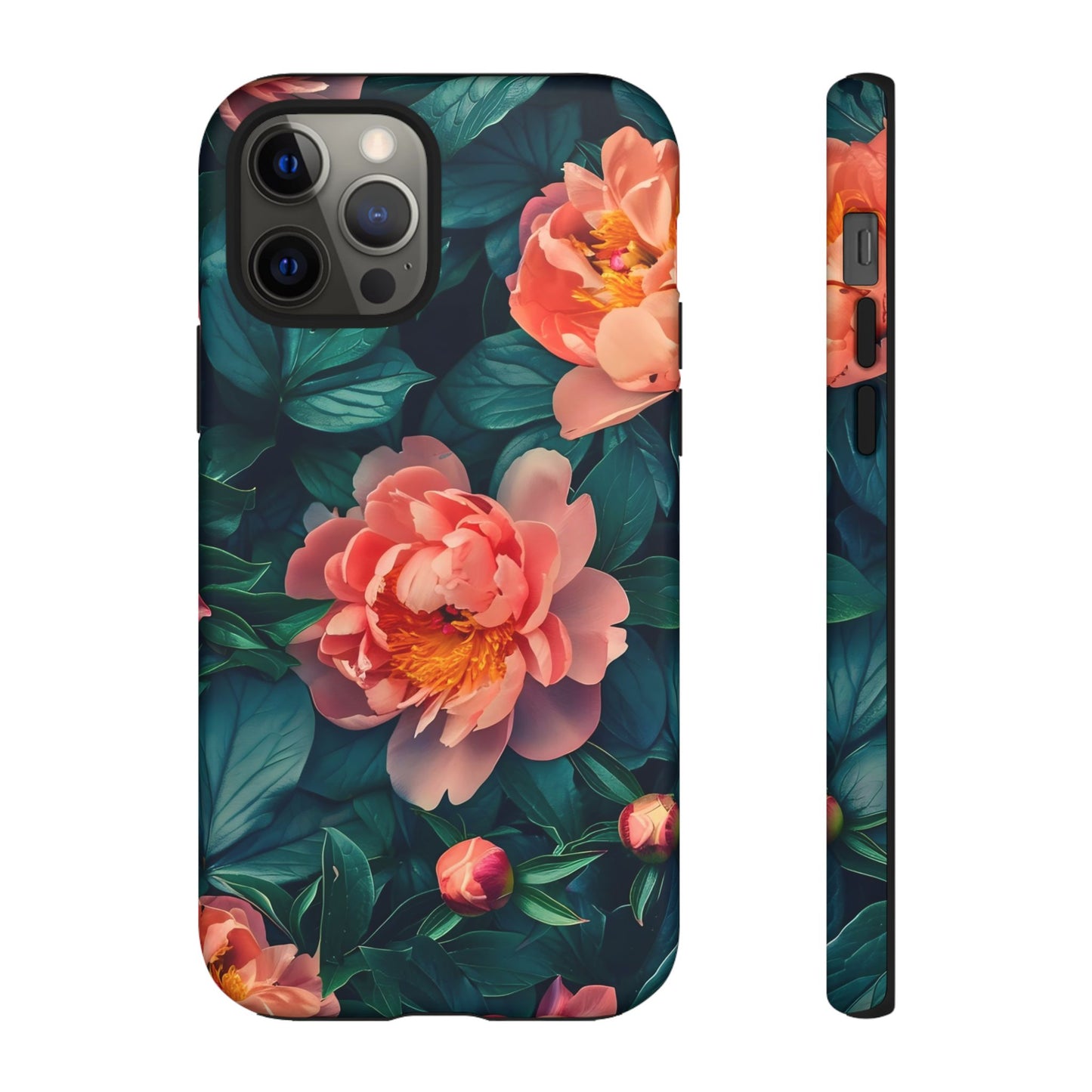 Floral Phone Case - Tough Cases, Flower Design, Botanical Art, Phone Accessory, Gift for Her, Nature Lovers