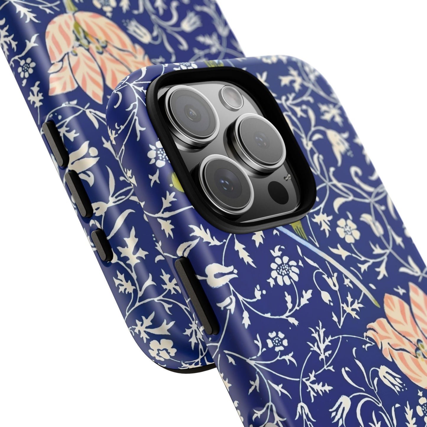 Floral Phone Case, Unique Tough Phone Cover, Gift for Her, Spring Decor, Durable Protective Case, Elegant Floral Design