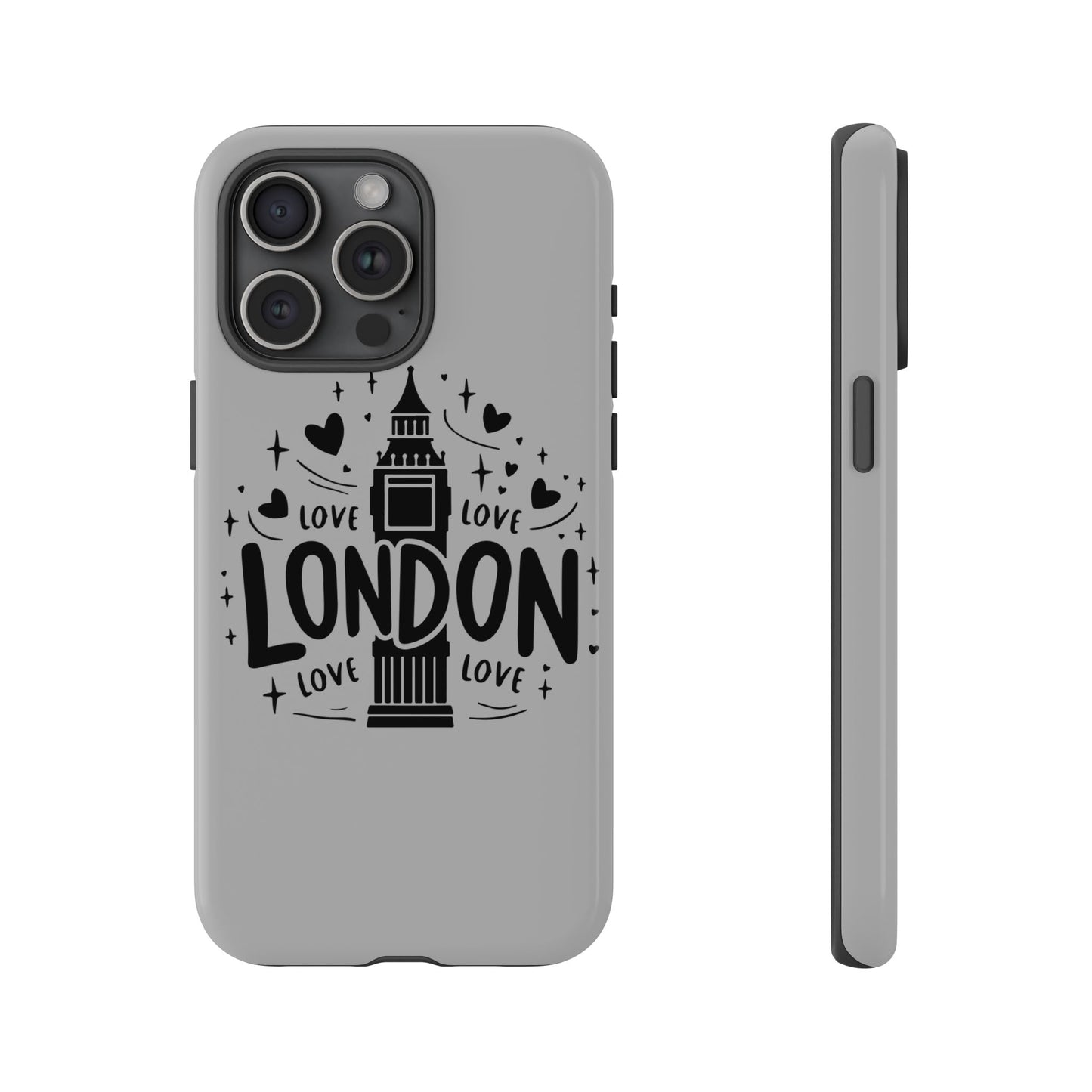 London Love Phone Case, Tough Cases, Stylish Phone Accessories, Unique Gift for Travelers, London Souvenir, Love Design