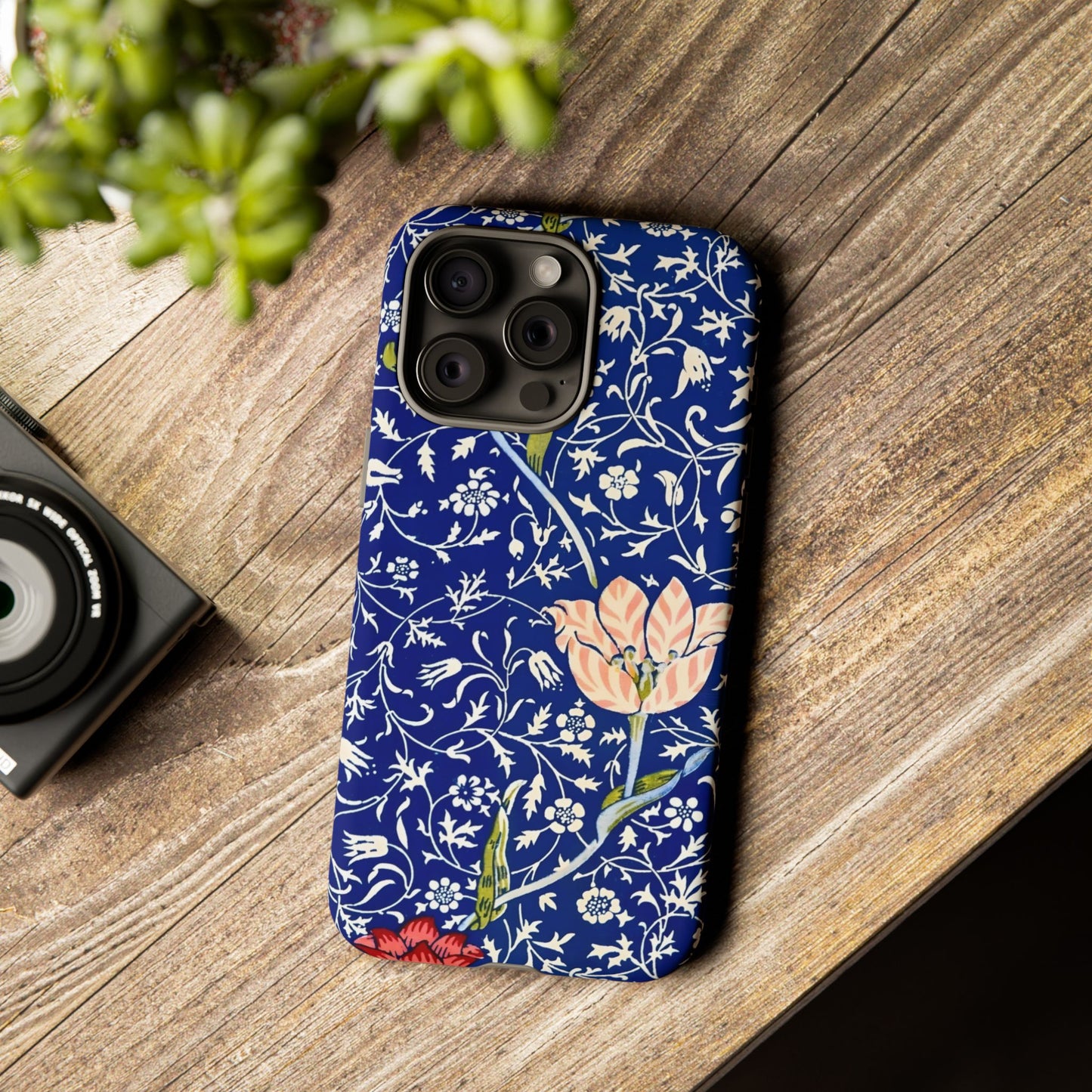 Floral Phone Case, Unique Tough Phone Cover, Gift for Her, Spring Decor, Durable Protective Case, Elegant Floral Design