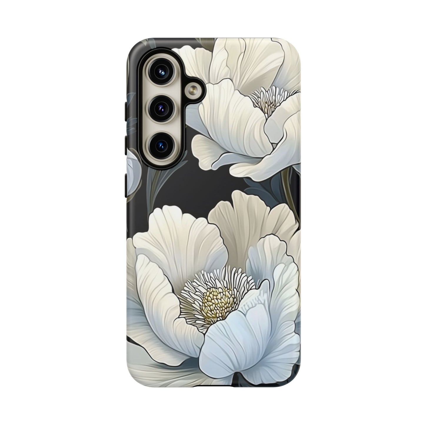 Floral Phone Case, Tough Cases for Women, Stylish Phone Cover, Floral Design Phone Protector, Nature Inspired Tech Accessories
