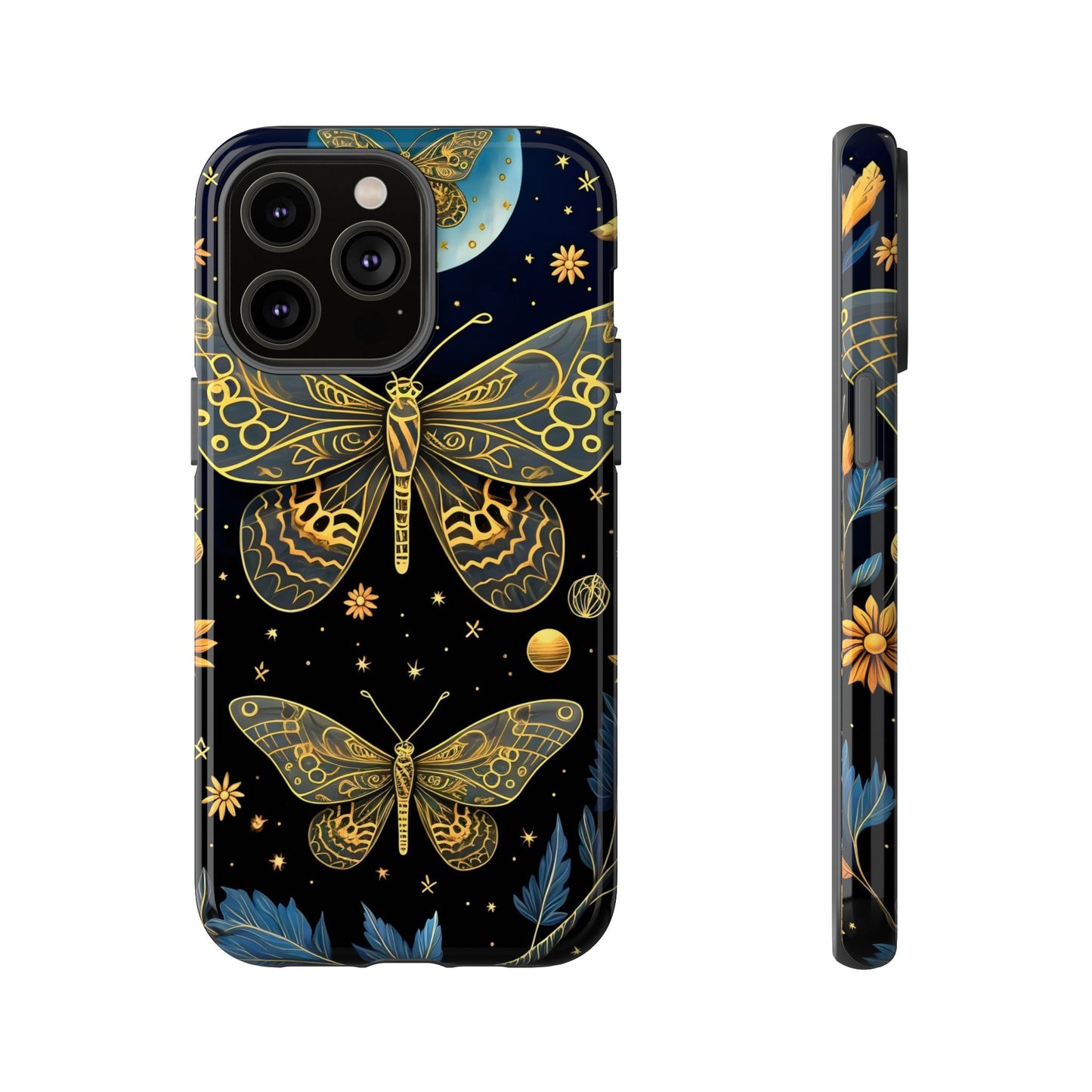 Butterfly Galaxy Phone Case | Tough Cases for Nature Lovers, Unique Phone Covers, Gift for Her, Boho Style, Floral Design