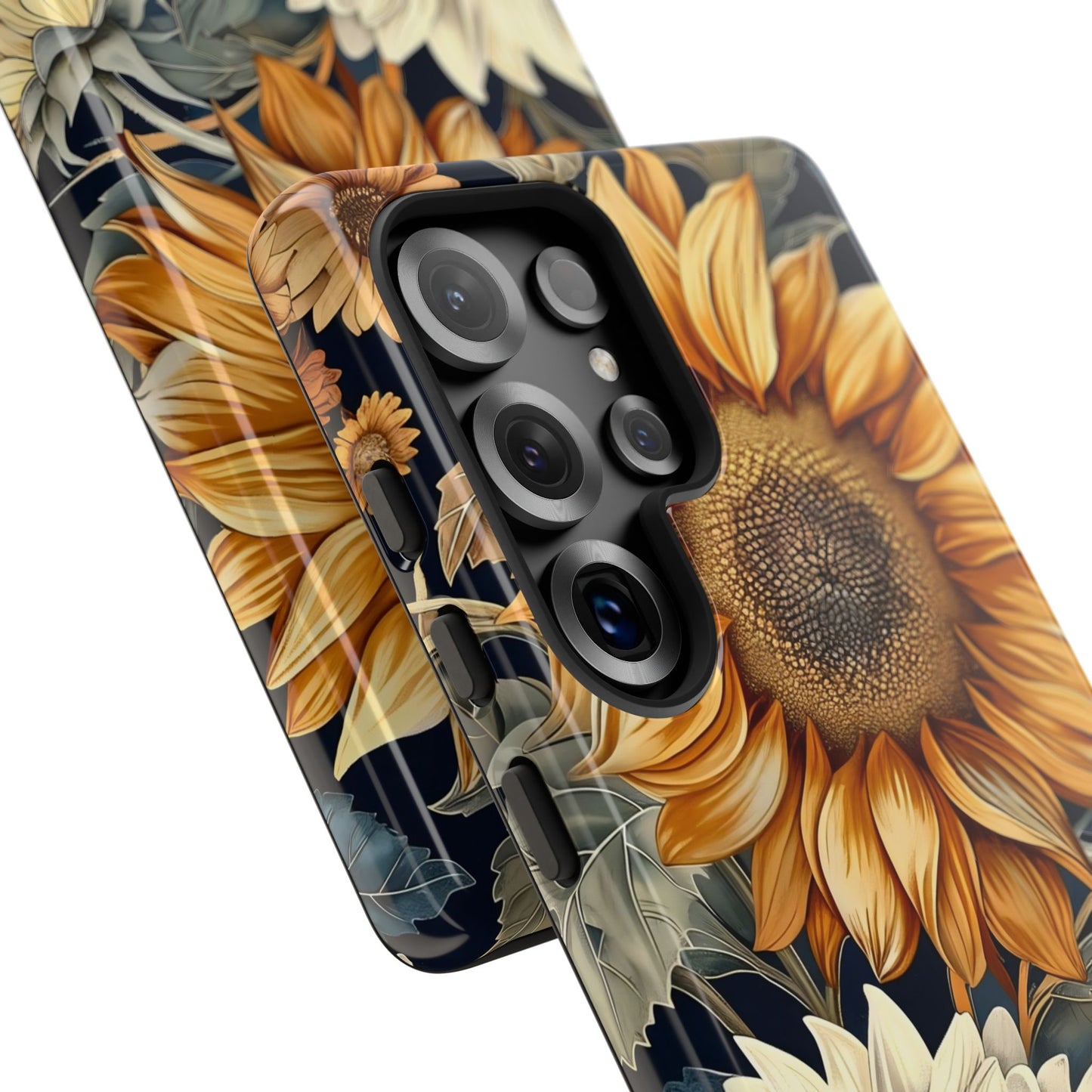 Floral Phone Case for Tough Cases, Sunflower Design, Nature Lover Gift, Birthday Present, Eco-Friendly Accessories, Summer Vibes