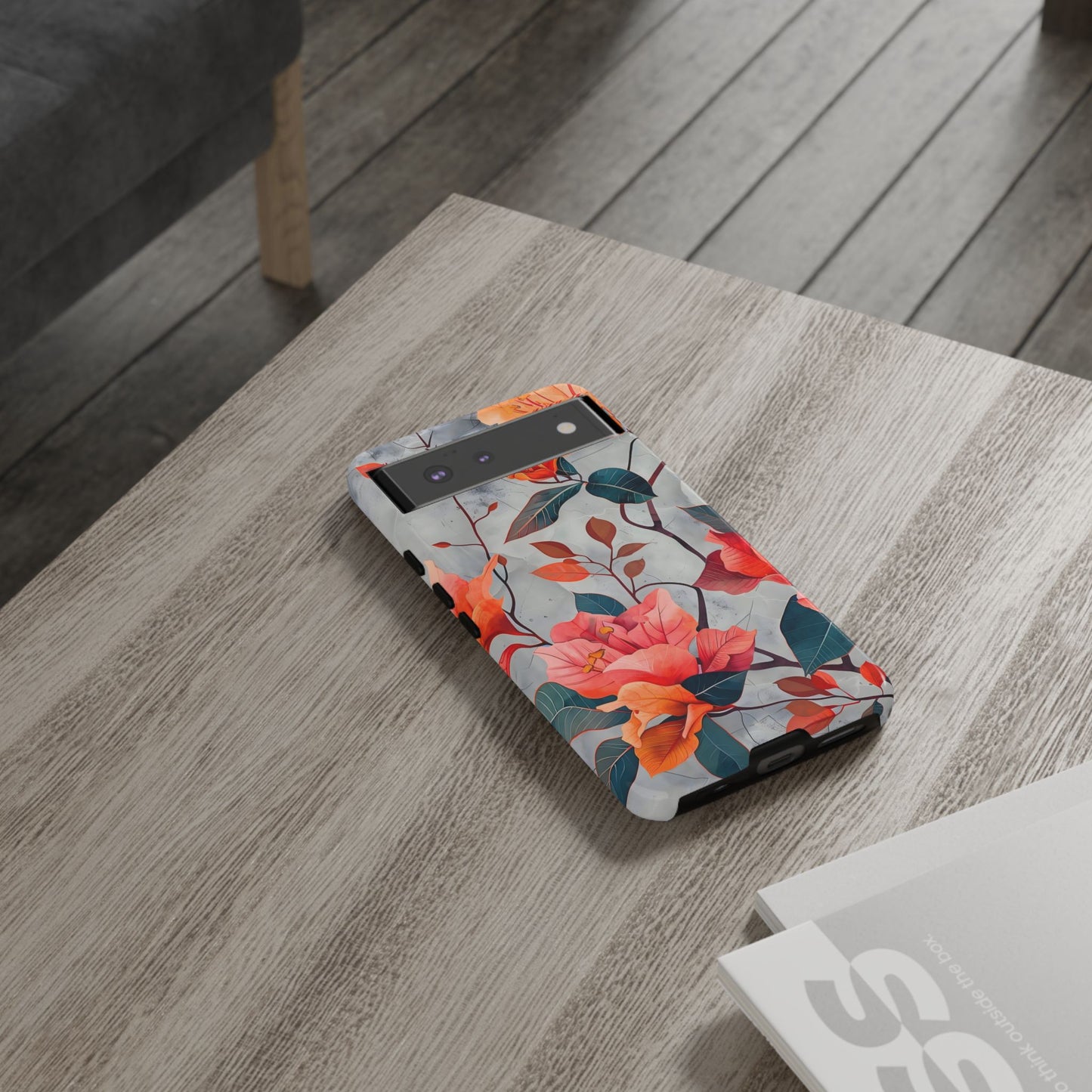 Floral Phone Case - Tough Cases, Protective Cover, Smartphone Accessories, Gift for Her, Stylish Tech Gear, Floral Designs