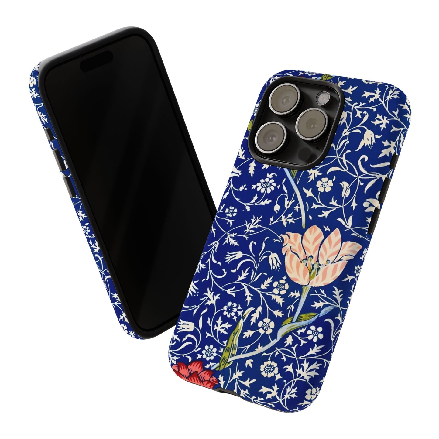 Floral Phone Case, Unique Tough Phone Cover, Gift for Her, Spring Decor, Durable Protective Case, Elegant Floral Design
