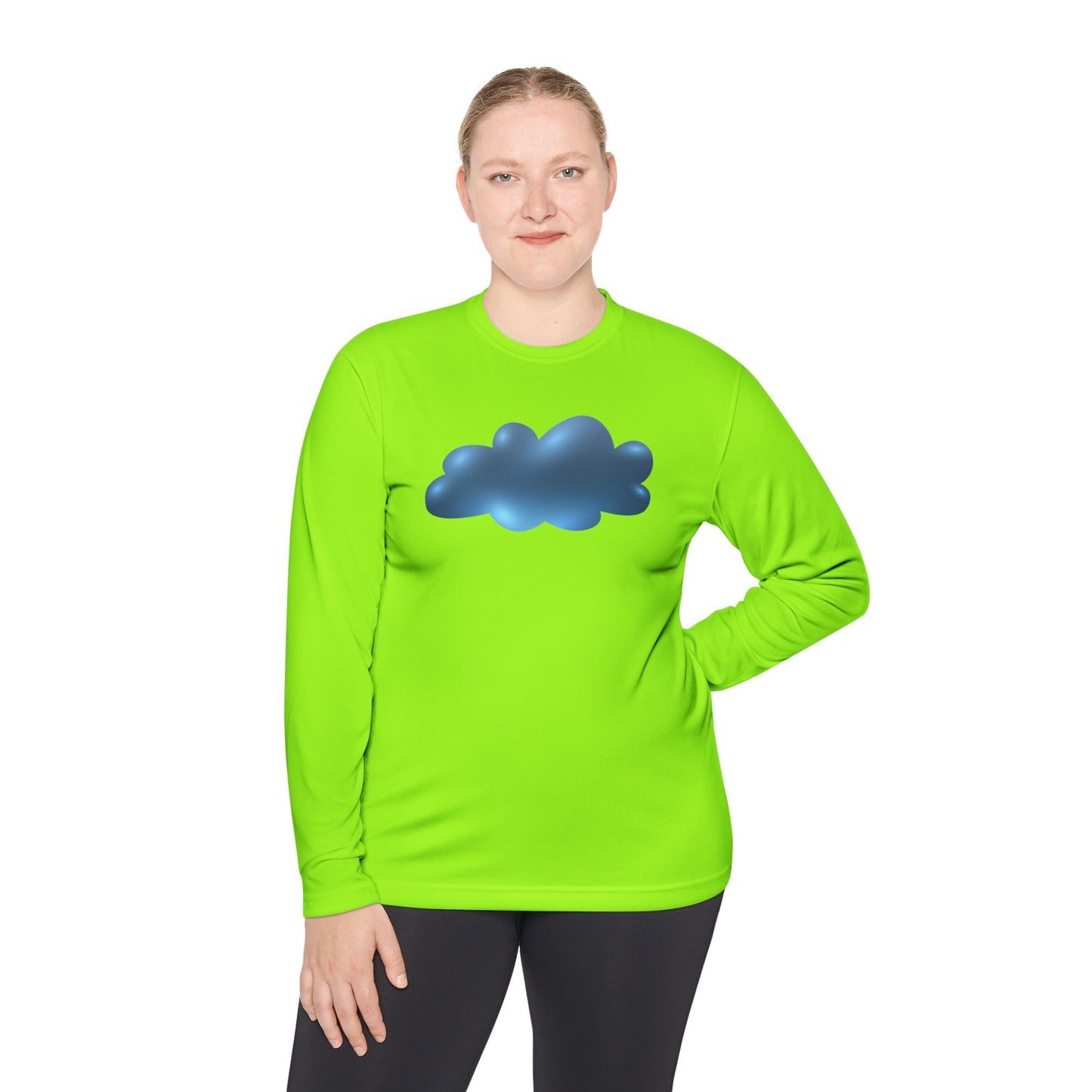 Unisex Lightweight Long Sleeve Tee - Serene Cloudscape - Dreamy Cloud Design