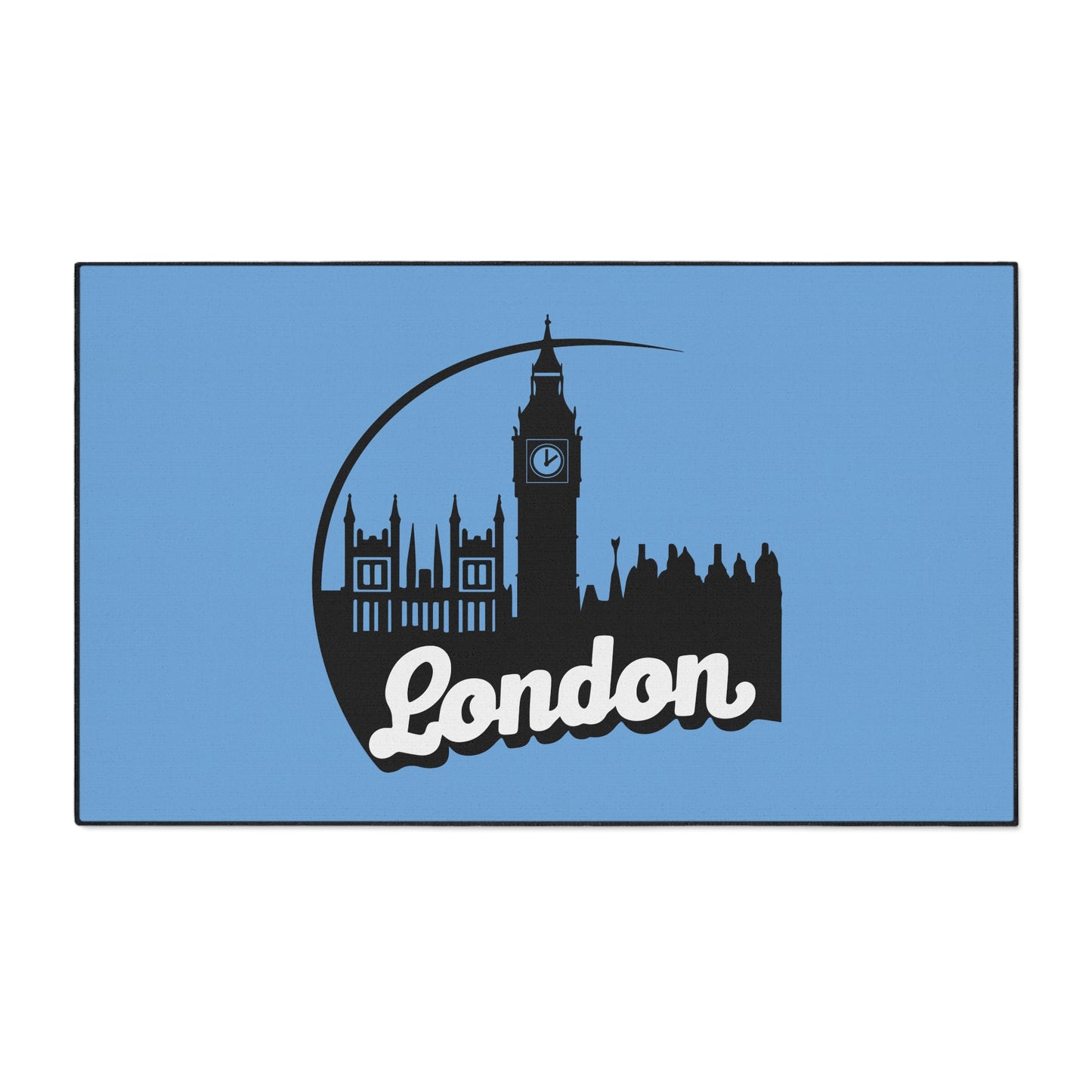 London Skyline Heavy Duty Floor Mat, Home Decor, Rug, Kitchen Mat, Entryway Welcome Mat, Gift for Travelers