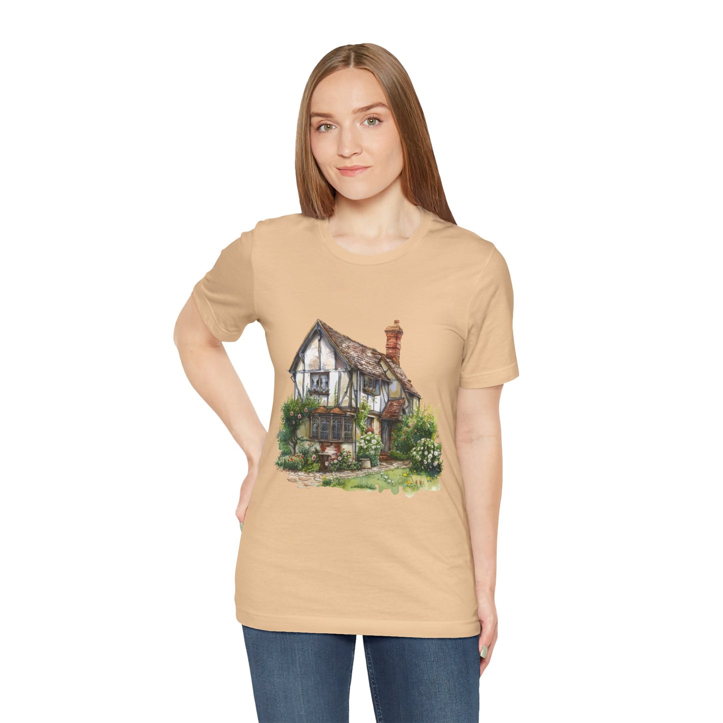 Unisex Jersey Short Sleeve Tee - Timeless Beauty - British Village Homes