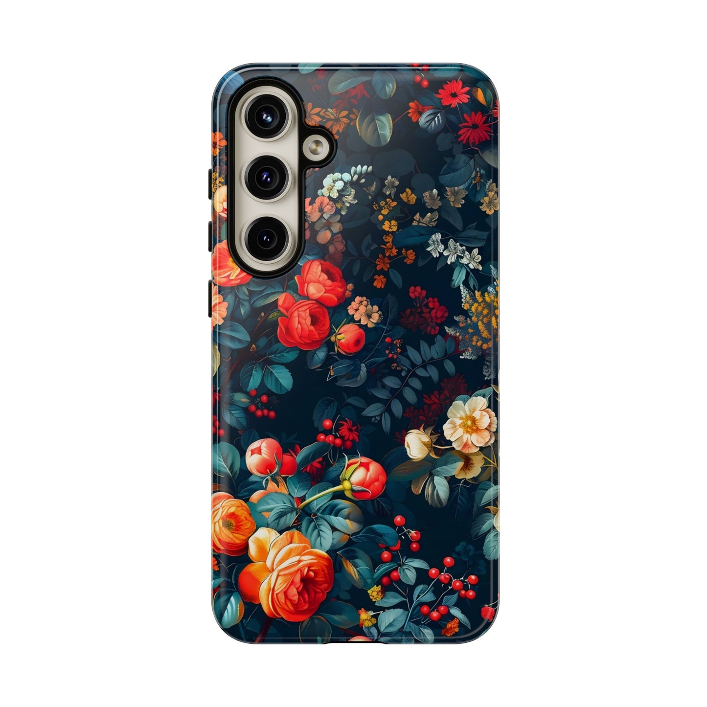 Floral Phone Case - Tough Cases, iPhone Protection, Elegant Floral Design, Gift for Her, Stylish Tech Accessory