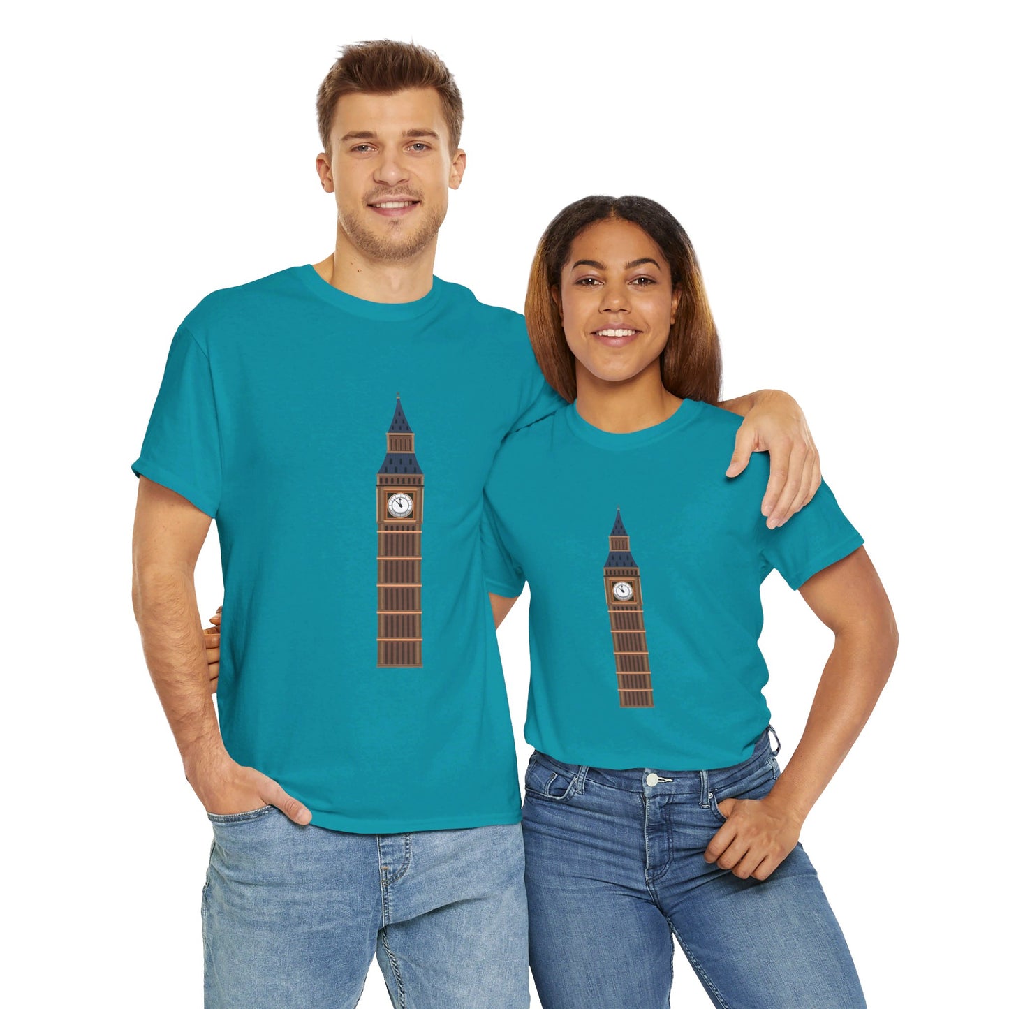 Big Ben - Iconic British Tower and Landmark Classic Unisex Heavy Cotton T-shirt