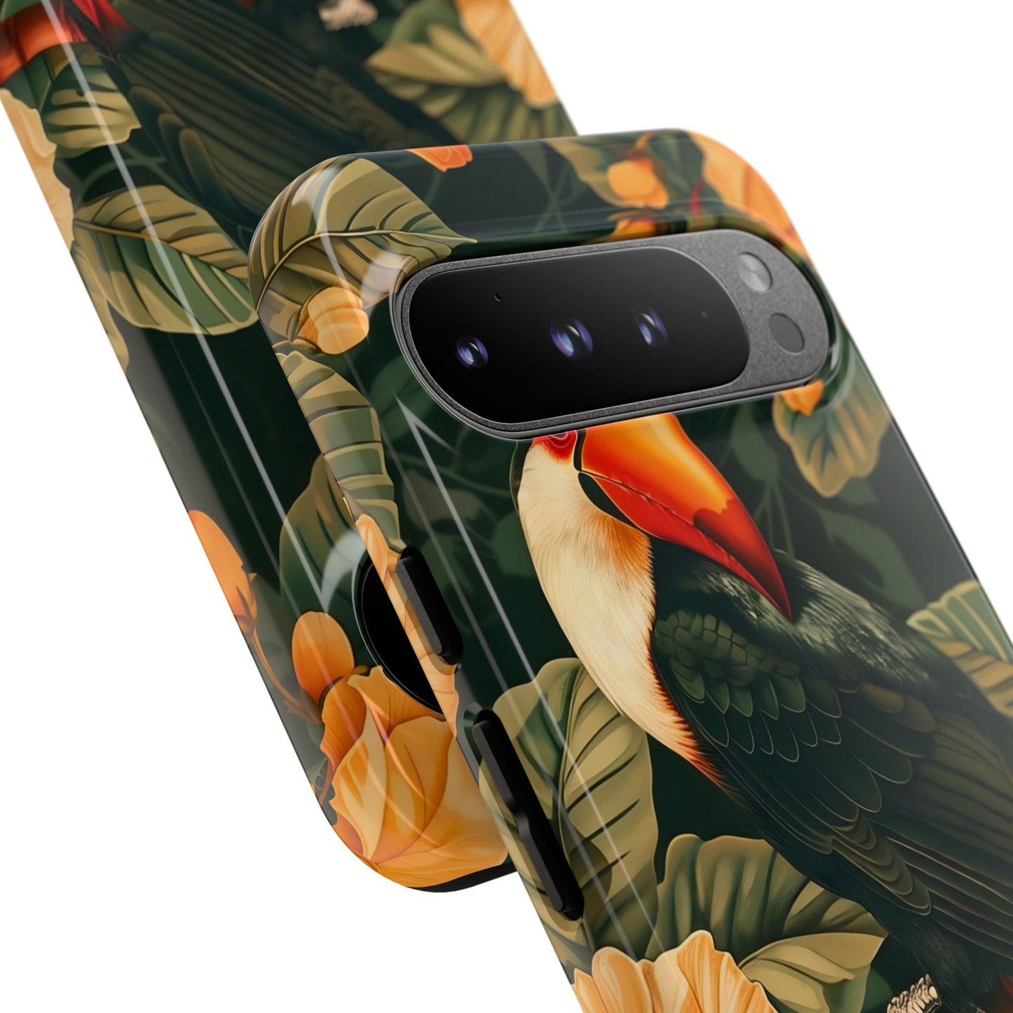 Tropical Toucan Phone Case, Exotic Bird Cover, Nature Lover Gift, Eco-Friendly Design, Customizable Tech Accessory