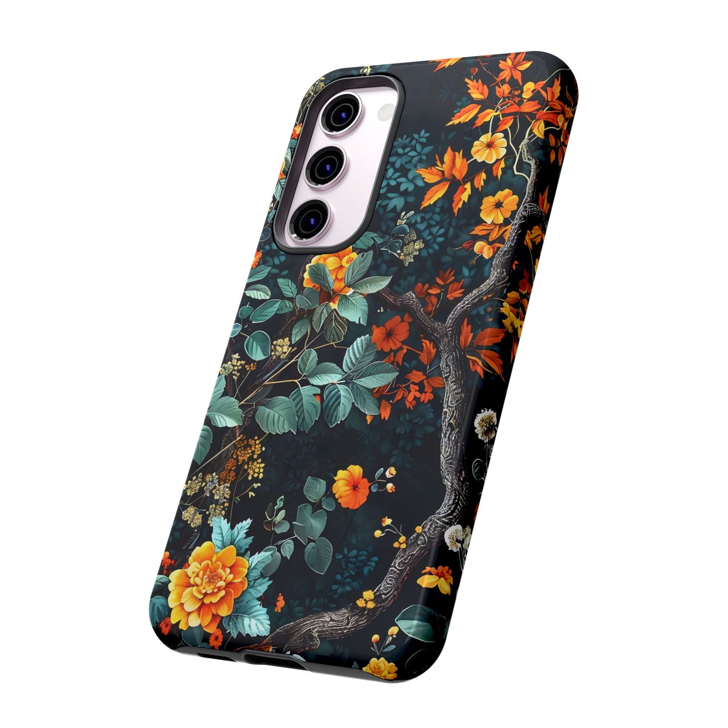 Floral Phone Case | Tough Cases, Protective Cover, Gift for Her, Autumn Vibes, Floral Phone Accessory, Unique Design