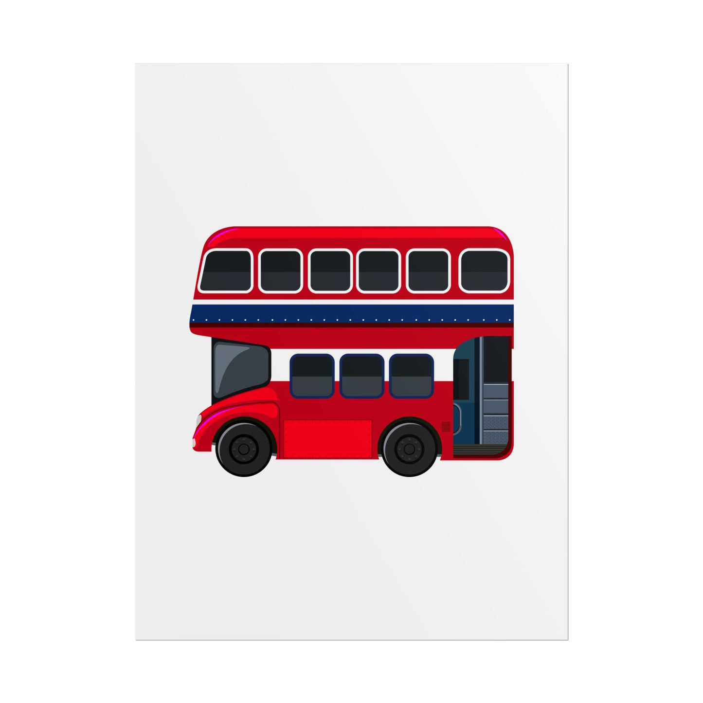Red Double Decker Bus Rolled Posters