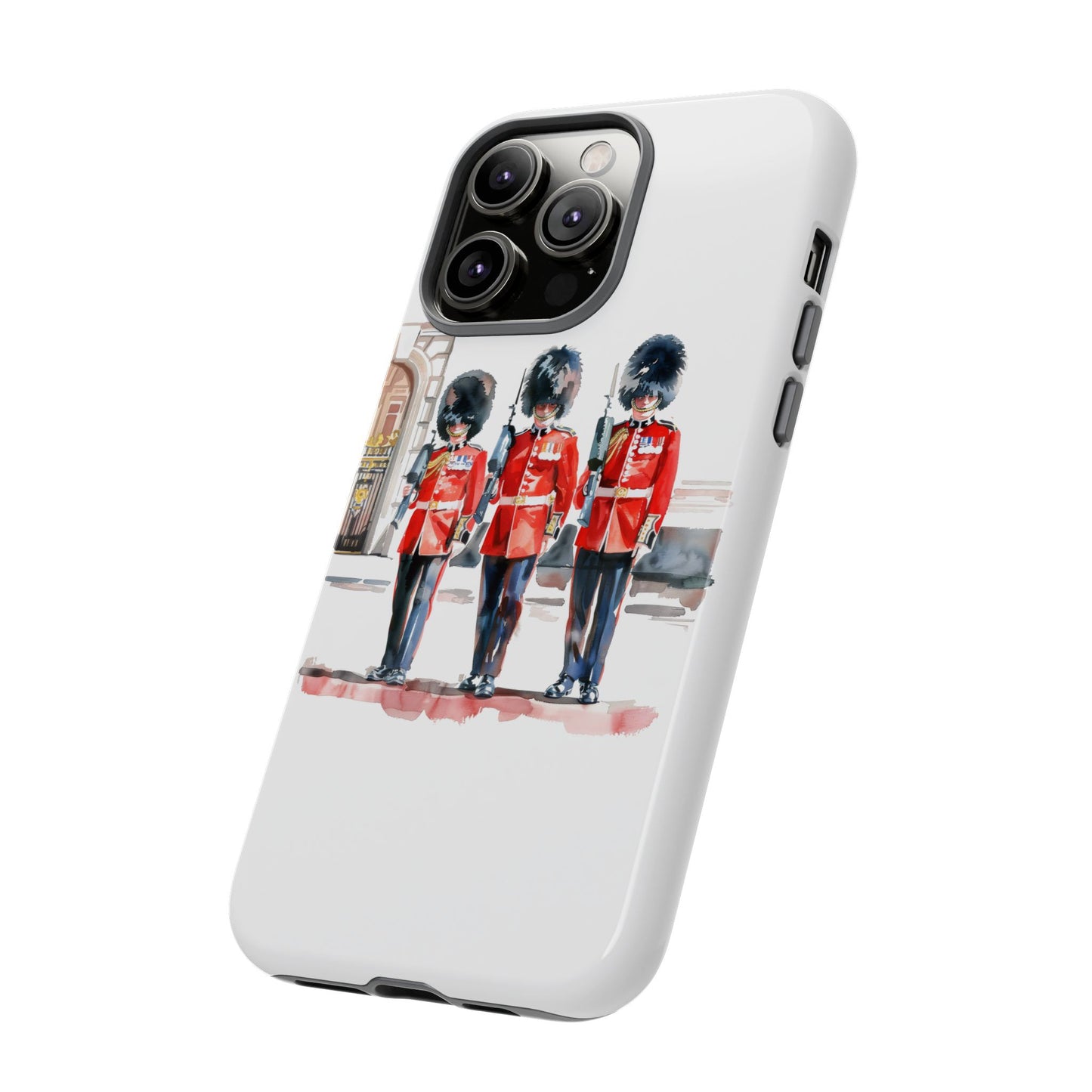Phone Case with Royal Guard Design, Unique Cell Cover, London Souvenir, Tough Phone Case, Gift for Travelers, Stylish Street Photography