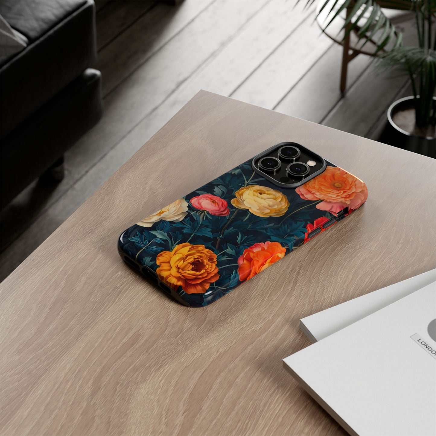 Floral Phone Case - Tough Cases, Stylish Protection, Gift for Flower Lovers, Customizable Cover, Floral Design Mobile Accessory