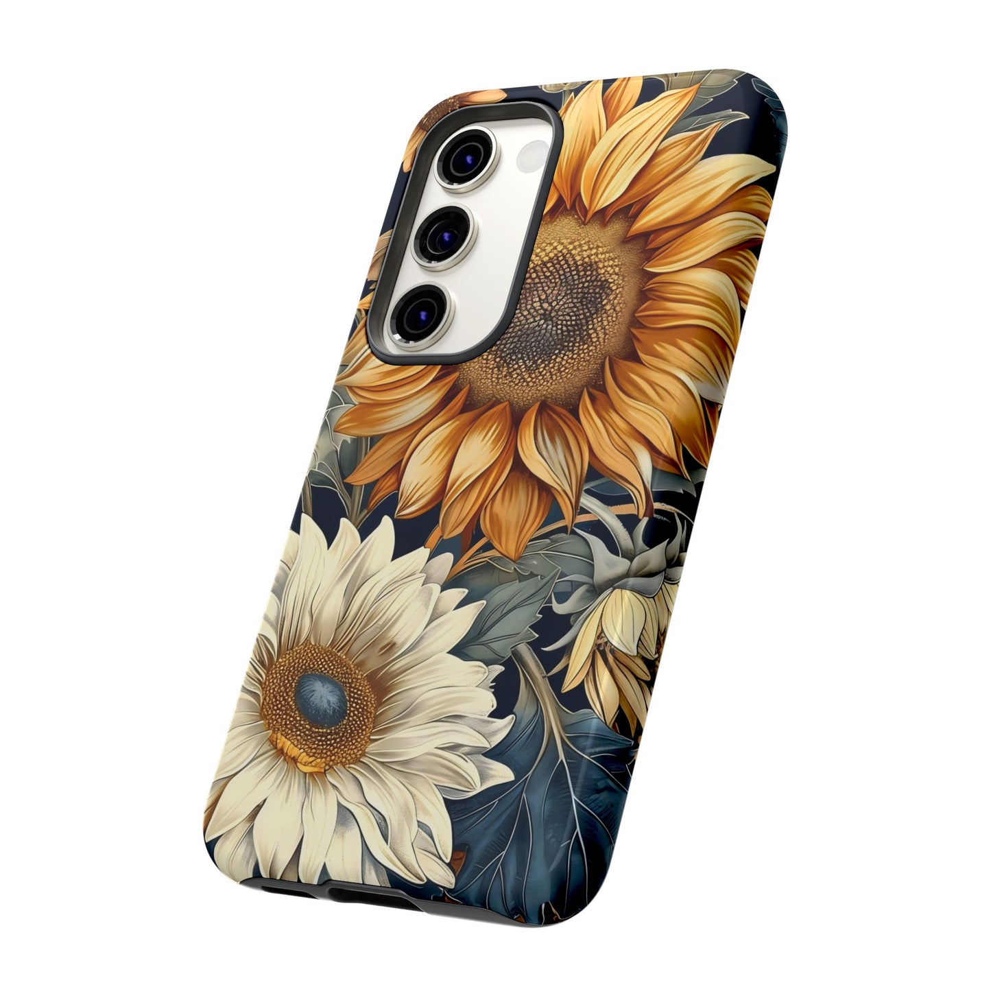 Sunflower Phone Case, Floral Tough Phone Cover, Gift for Nature Lovers, Phone Accessories, Sunflower Gifts