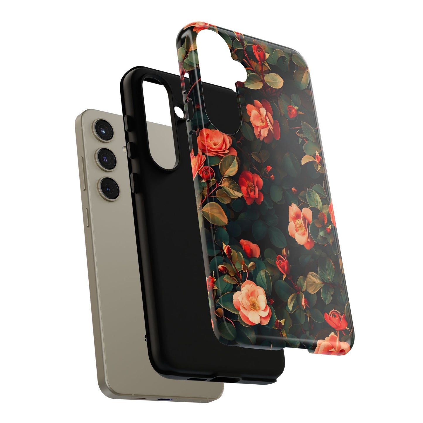 Floral Phone Case - Elegant Floral Design, Tough Protective Case, Perfect Gift for Her, Trendy Phone Accessories, Mother’s Day, Birthday