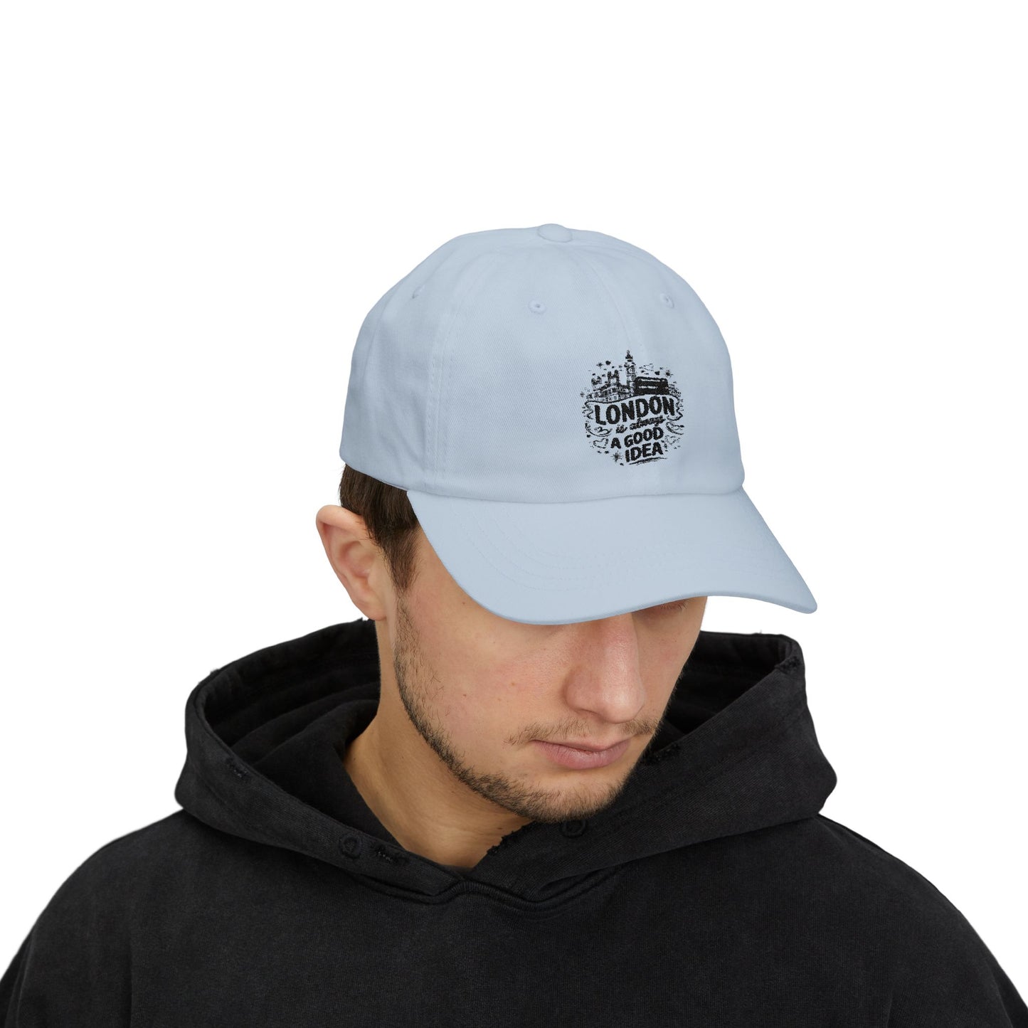Stylish Classic Dad Cap with London Design, Casual Hat for Travel Lovers, Father's Day Gift, Summer Accessory, Unisex Cap