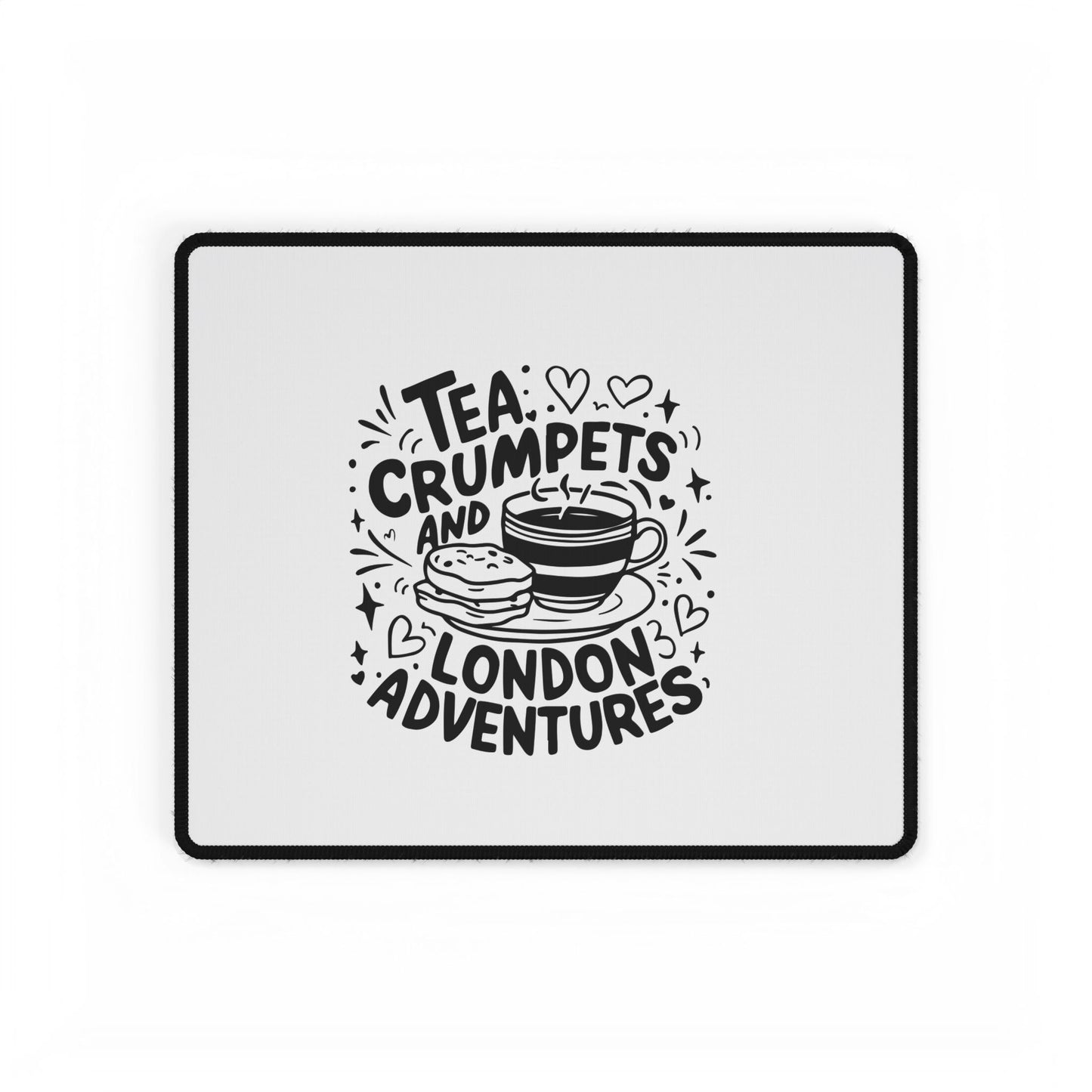 Chic Desk Mats for Cozy Workspaces, Tea Crumpets Decor, Home Office Essentials, Unique Gift for Tea Lovers, Perfect for Home or Office