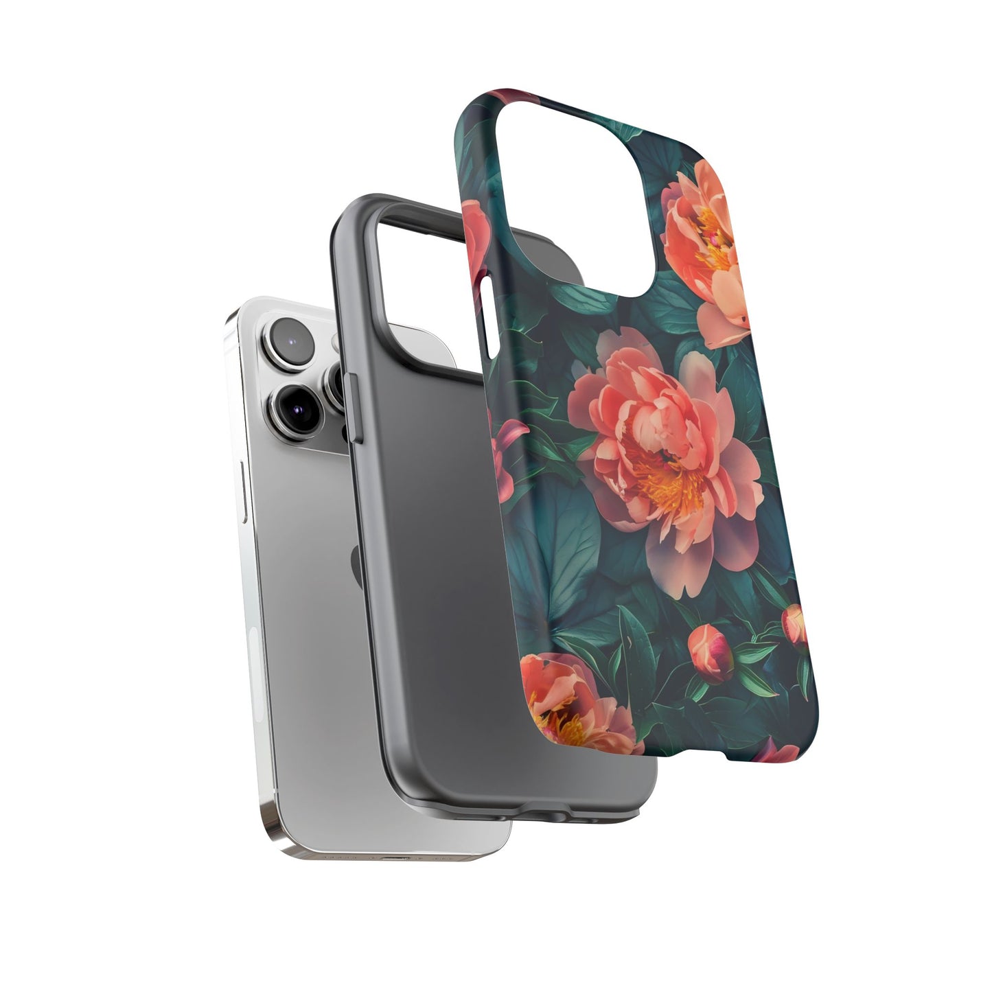 Floral Phone Case - Tough Cases, Flower Design, Botanical Art, Phone Accessory, Gift for Her, Nature Lovers